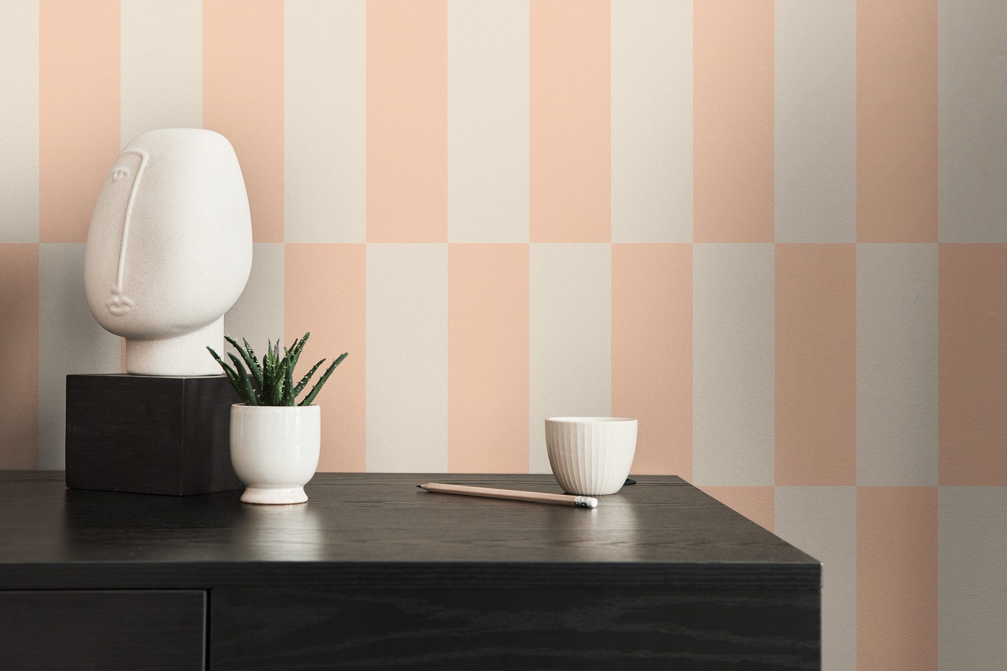 living walls Vliestapete LIMITED – Schachbrett Karo, leicht strukturiert, kariert, colorblocking, geometrisch, (1 St), Großes Schachbrettmuster mit klarer Colorblocking-Optik