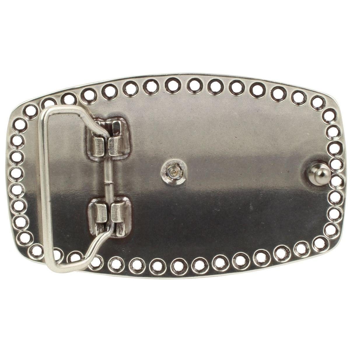 BELTINGER Gürtelschnalle Boss Bull 4,0 cm - Buckle Gürtelschließe Reitaccessoires 40mm - für Re (1-St)