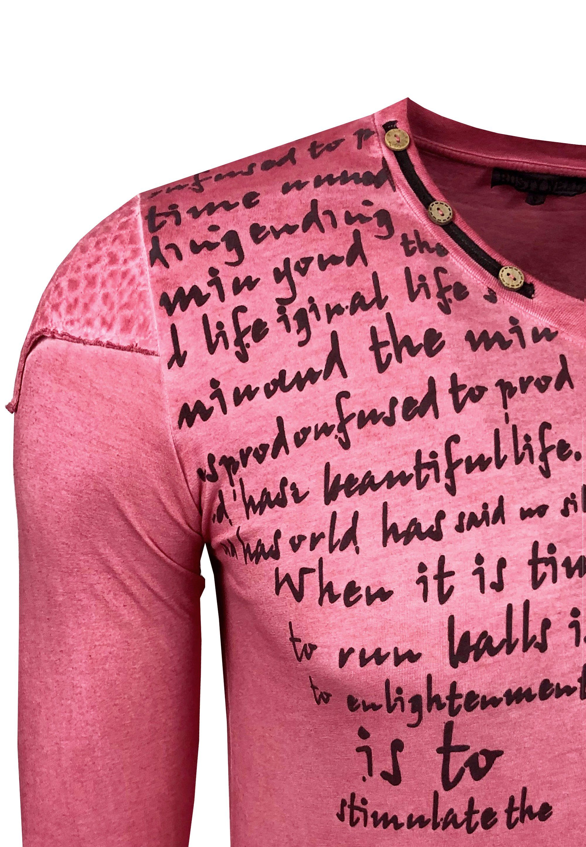 Rusty Neal Langarmshirt in Used-Optik