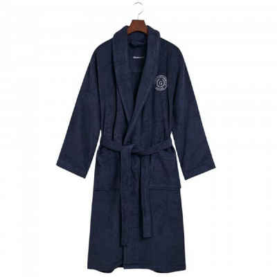 Gant Bademantel Gant Home Bademantel Crest Robe Marine (L)