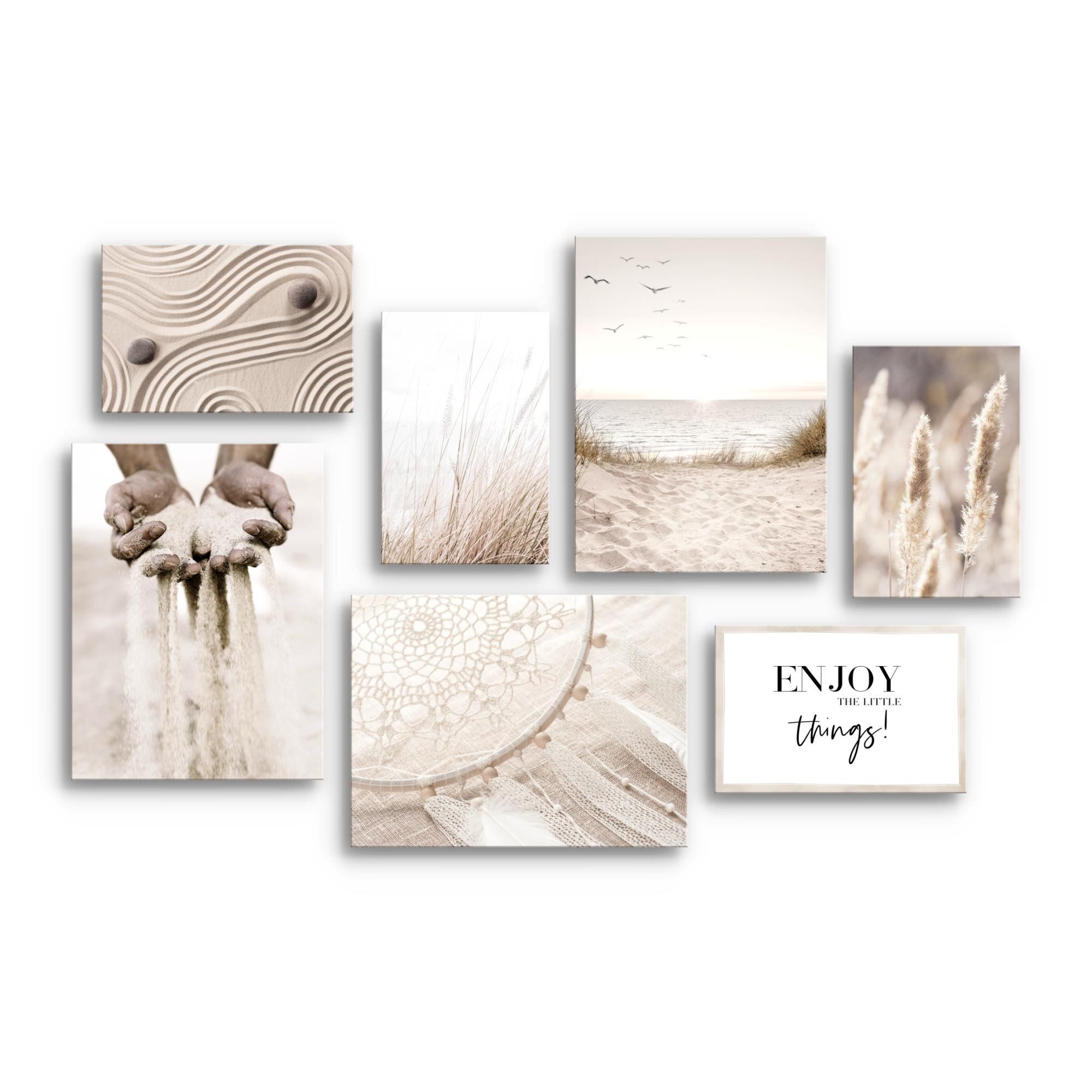 Novart Wandbild Boho Pampasgras Beige Sand günstig online kaufen