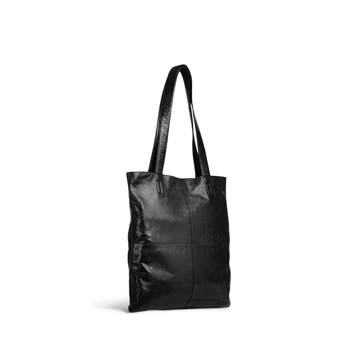 muud Handtasche Ledershopper Show Black