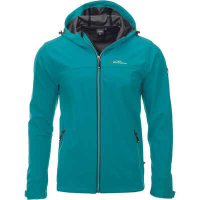 DEPROC Active Softshelljacke ROUGH PEAK MEN Kontrastreissverschluss