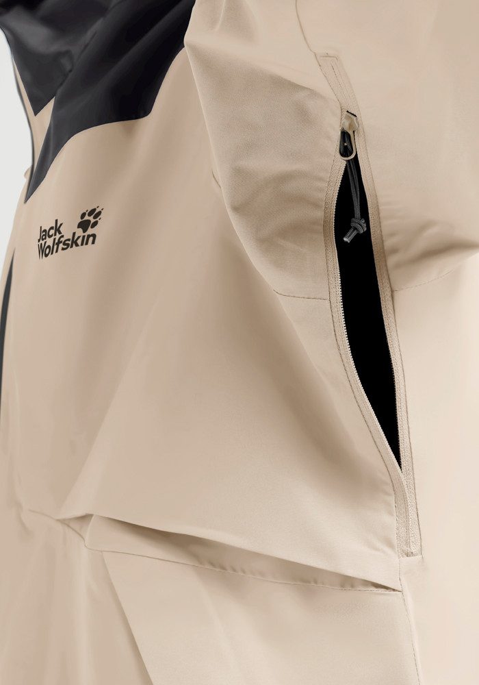 Jack Wolfskin Funktionsjacke FLEXTRAIL 2L JKT M wasserdicht, atmungsaktiv, mit geradem Rumpfabschluss – Bild 5 von 5