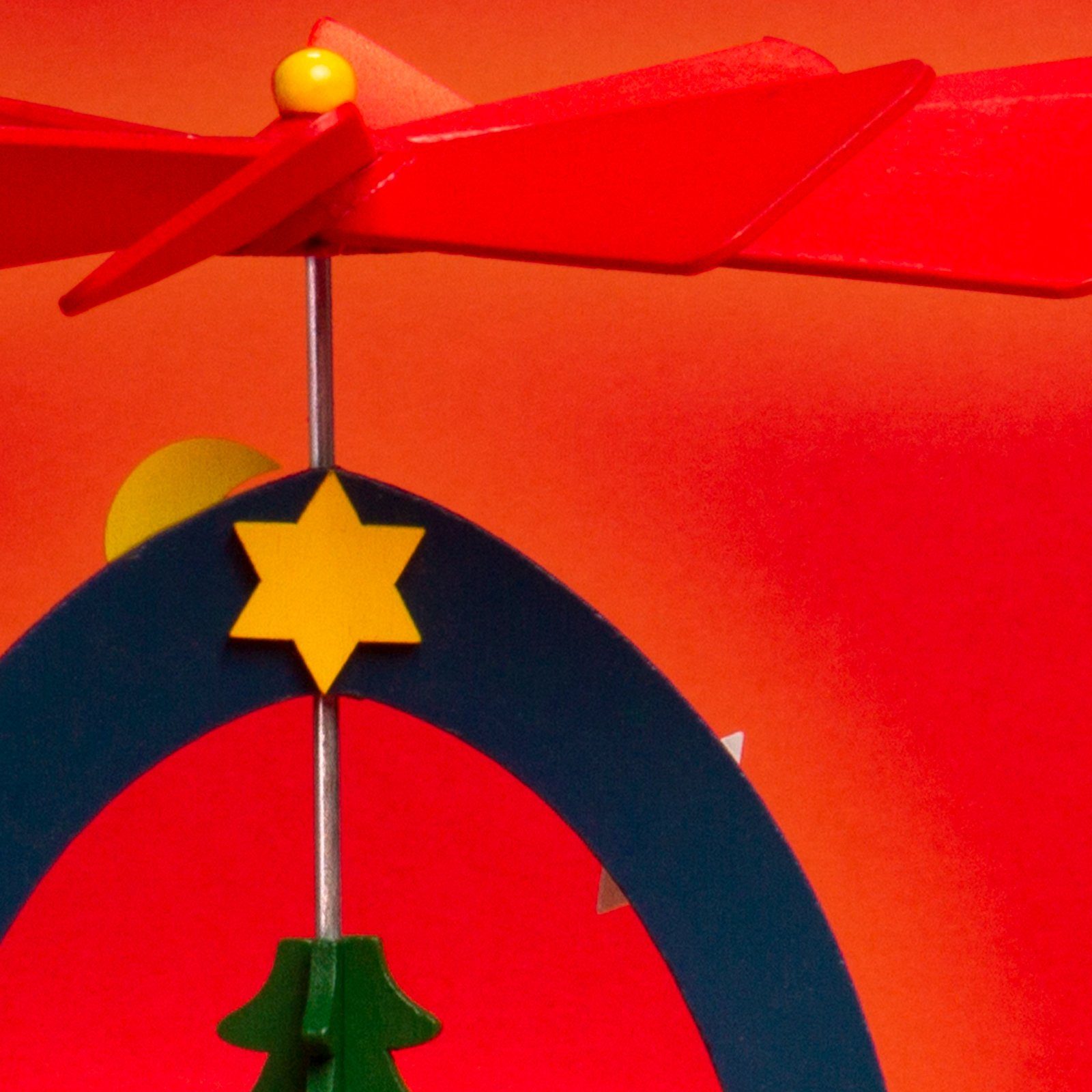 P26 Teelichte H:19cm für SIKORA buntes Weihnachtspyramide Kinderzimmer