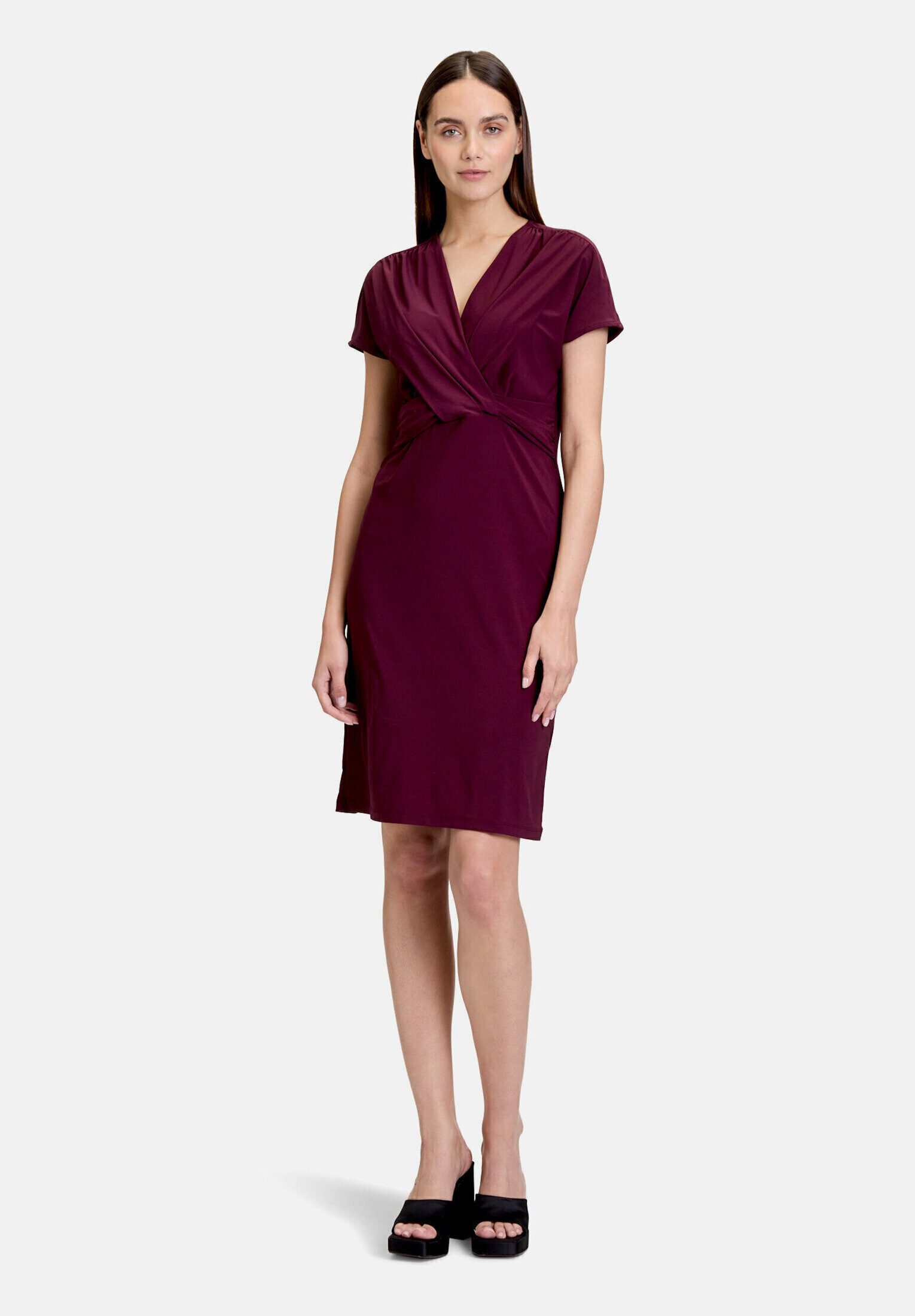 Cartoon Jerseykleid Damen mit Raffung