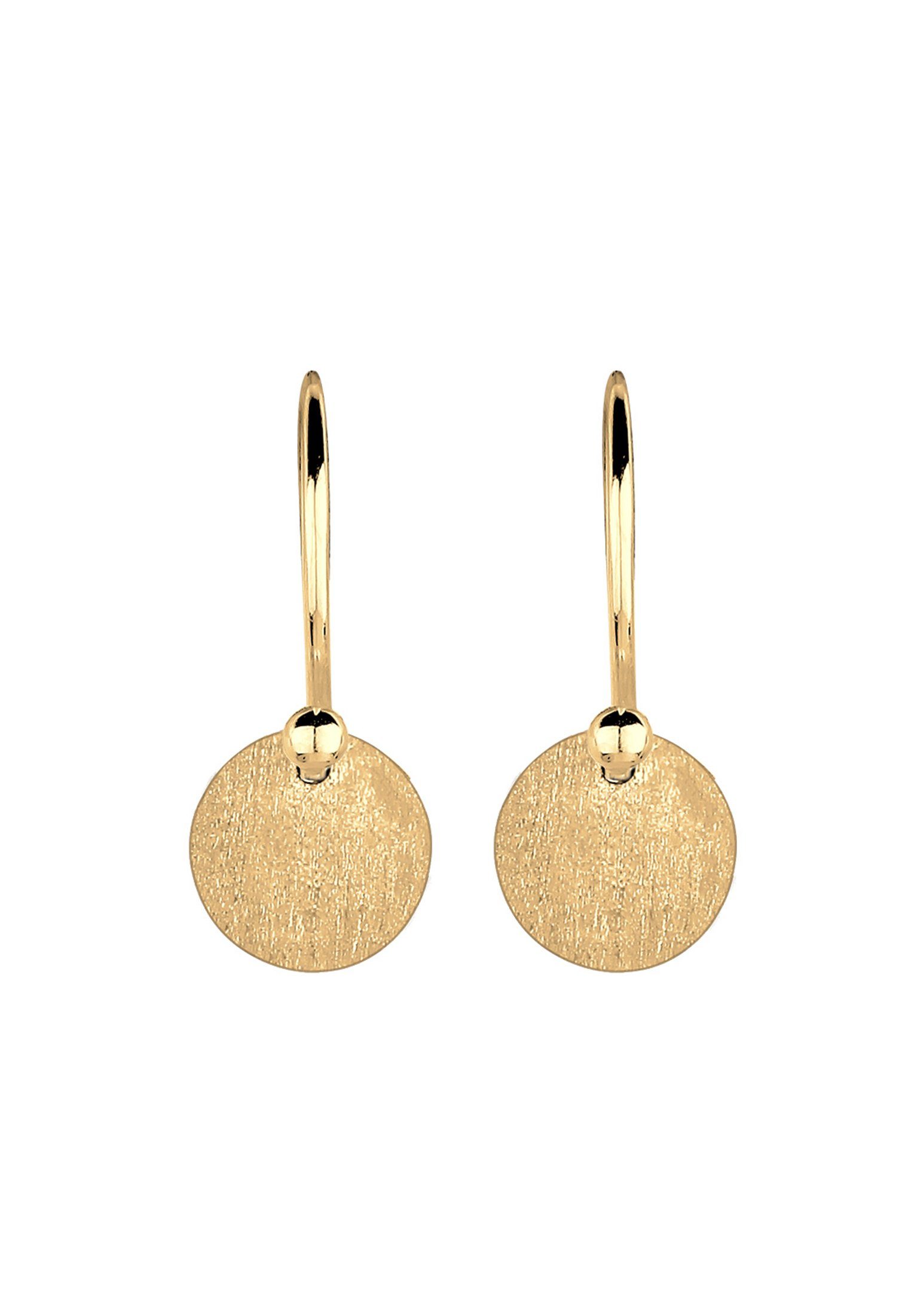 Elli Paar Ohrhänger Ohrhänge Plättchen Kreis Matt 925 Silber günstig online kaufen