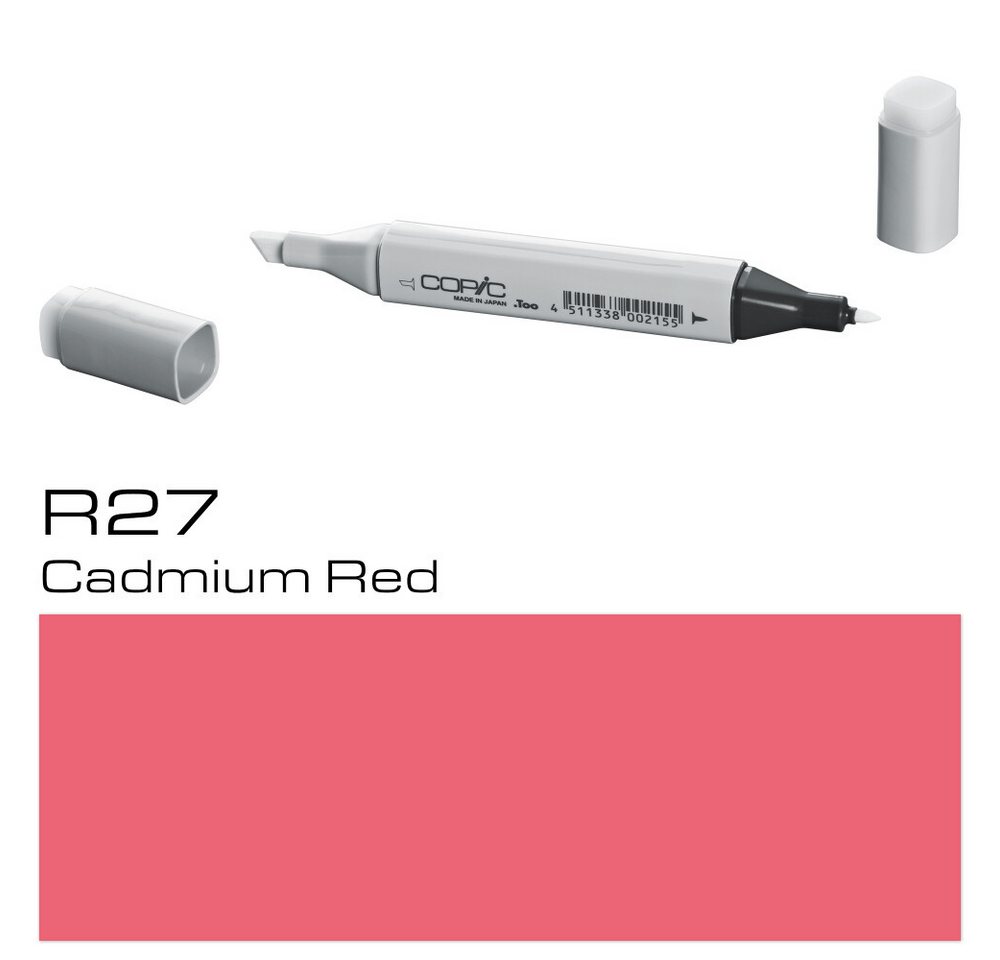 Thumbnail - COPIC Marker Marker R27, Cadmium Red - Layoutmarker für Grafiker und Designer, (1-tlg)