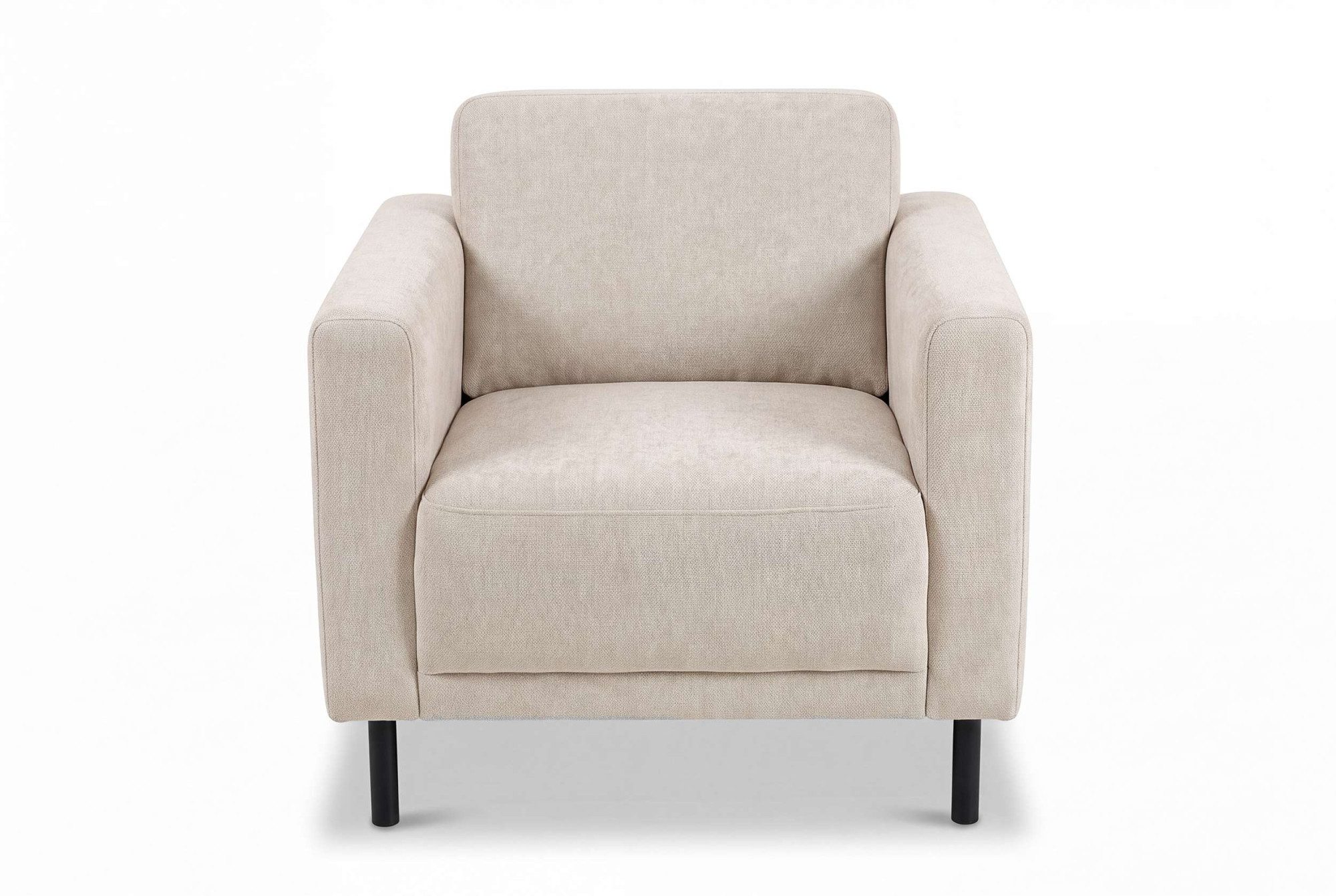 OTTO home Sessel Sveeva, Breite 78 cm, schwarze Metallfüße, langlebiger Strukturstoff, viele Farben zur Auswahl