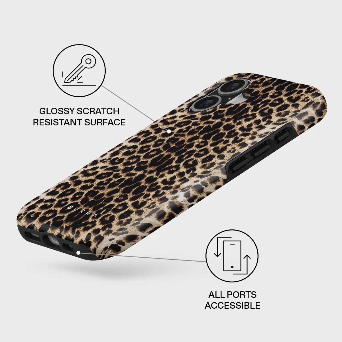 BURGA Handyhülle SelfieSet: MagSafe Case Player Leo iPhone 17 + Magnetic Ring Holder