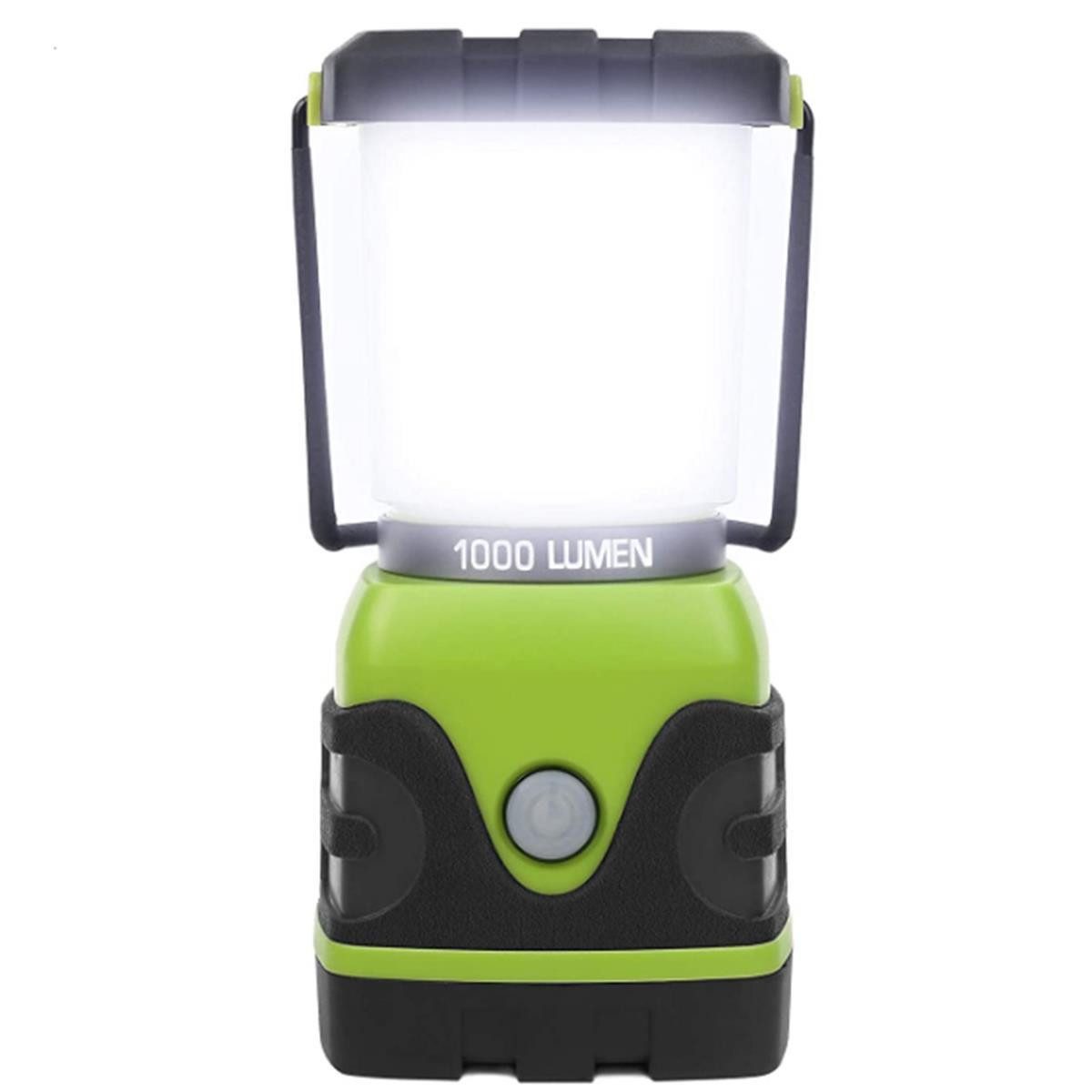 efaso LED Arbeitslicht LED Camping Lampe mit 1000 Lumen - superhell/wasserspritzgeschützt, LED fest integriert, Tageslichtweiß, 4 Lichtmodi, dimmbar