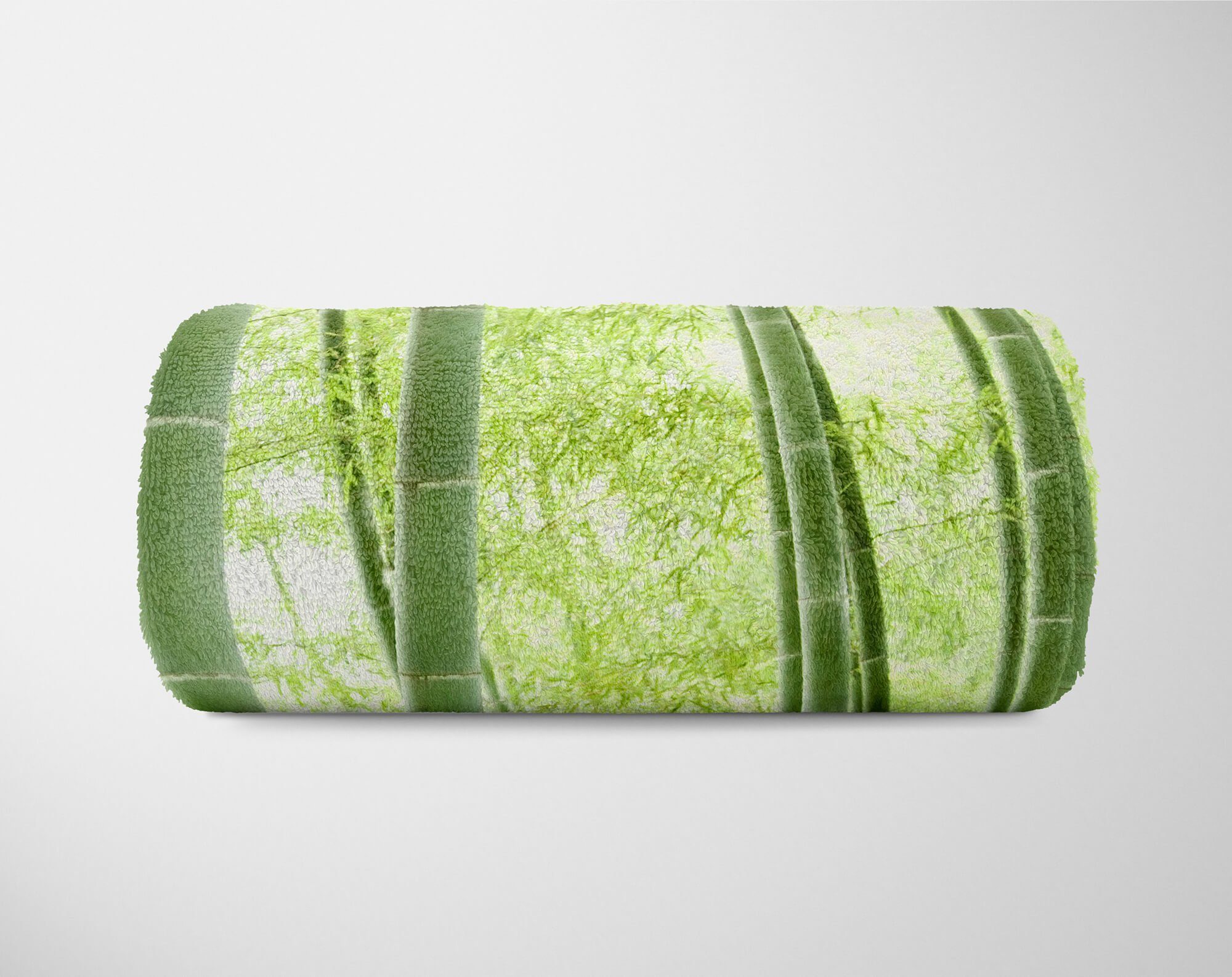 Sinus Baumwolle-Polyester-Mix Handtücher Art Handtuch mit Fotomotiv Strandhandtuch (1-St), Bambus Saunatuch Bambuswald, Handtuch Kuscheldecke