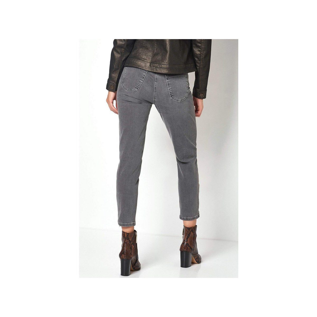 grau dark grey (1-tlg) 5-Pocket-Jeans TONI