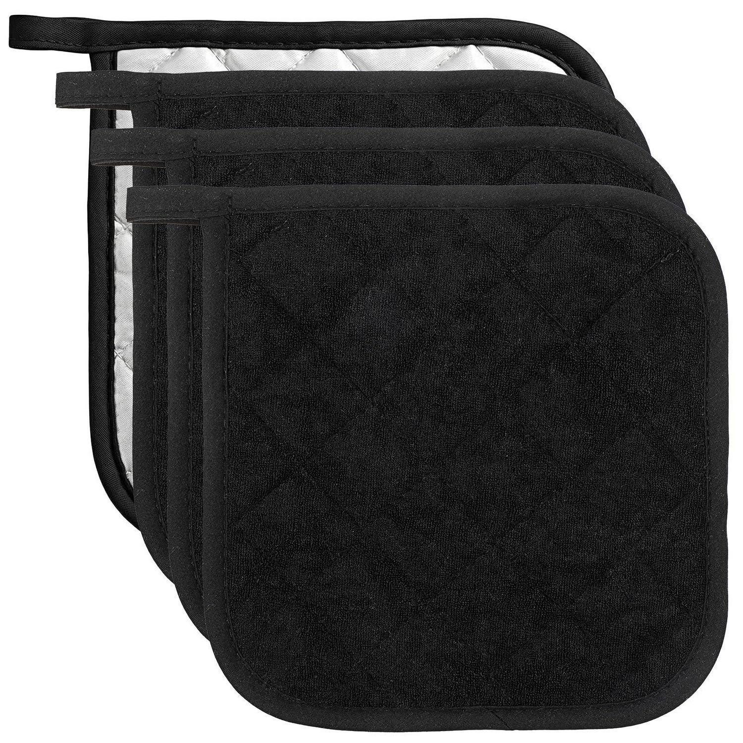 LuxusKollektion Topflappen Topflappen Set 4 Stk. 20x20cm Hitzebeständig