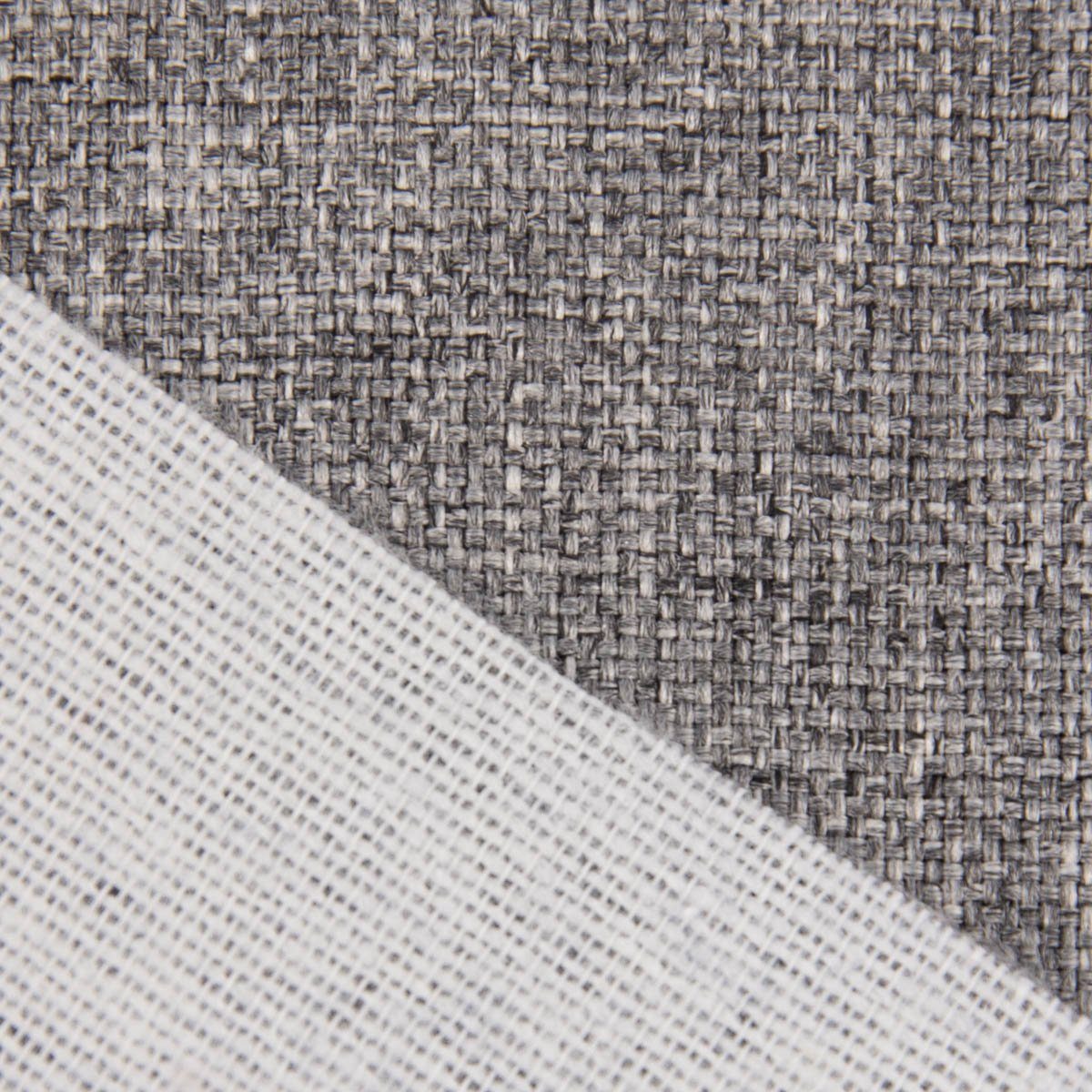 SCHÖNER LEBEN. Stoff Polsterstoff Meterware LUXURY mit Fleckschutz hellgrau meliert 140cm, beschichtet