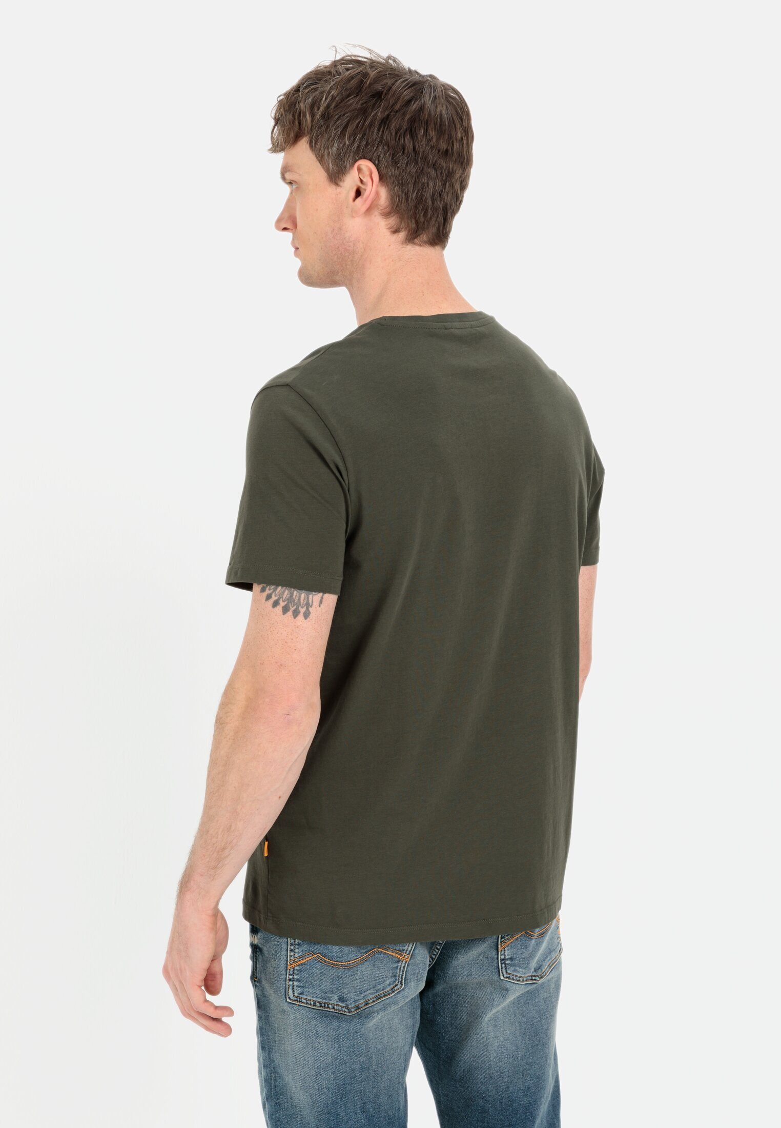 camel active T-Shirt aus nachhaltigem Organic Cotton Kurzarm Rundhals günstig online kaufen