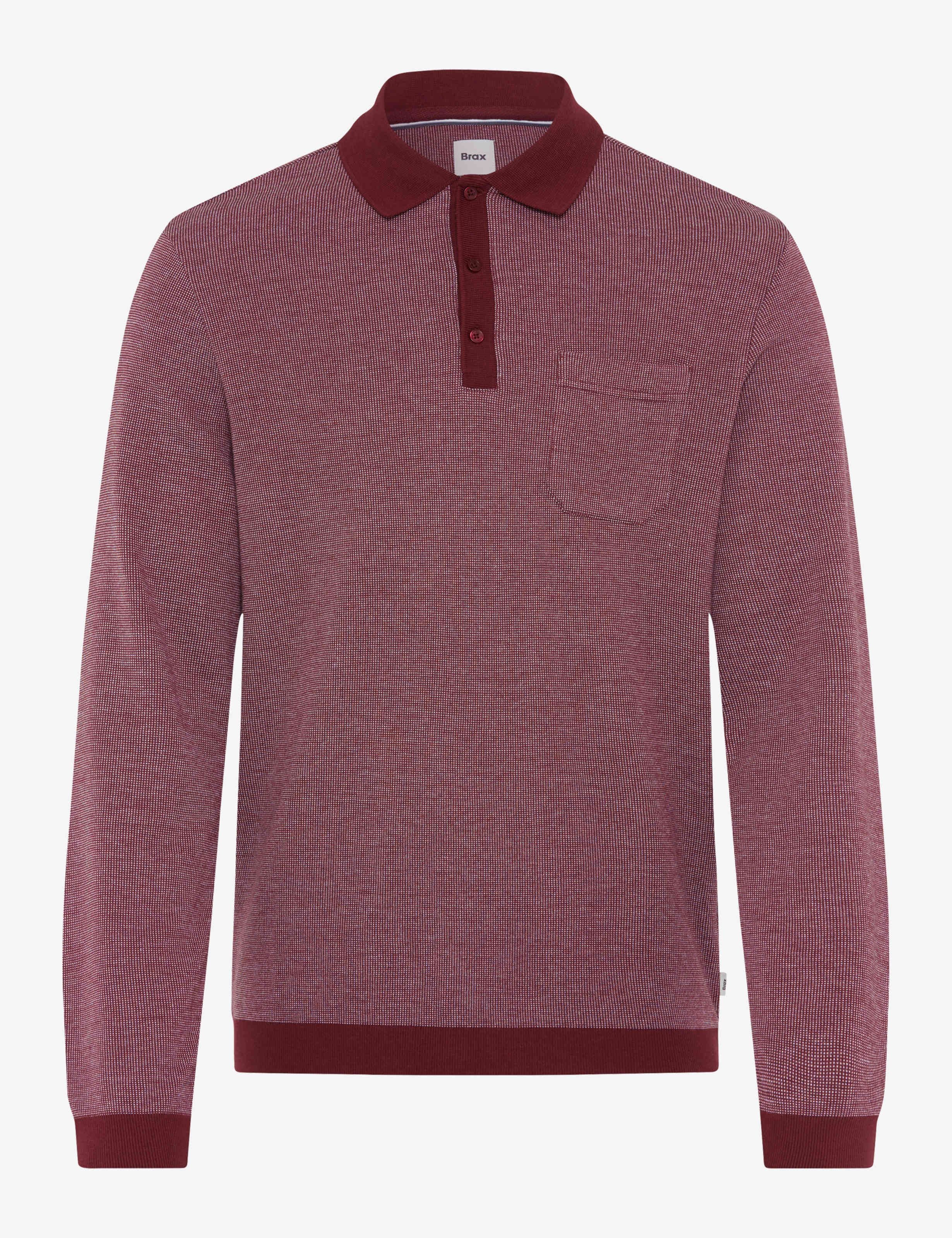 Brax Langarm-Poloshirt
