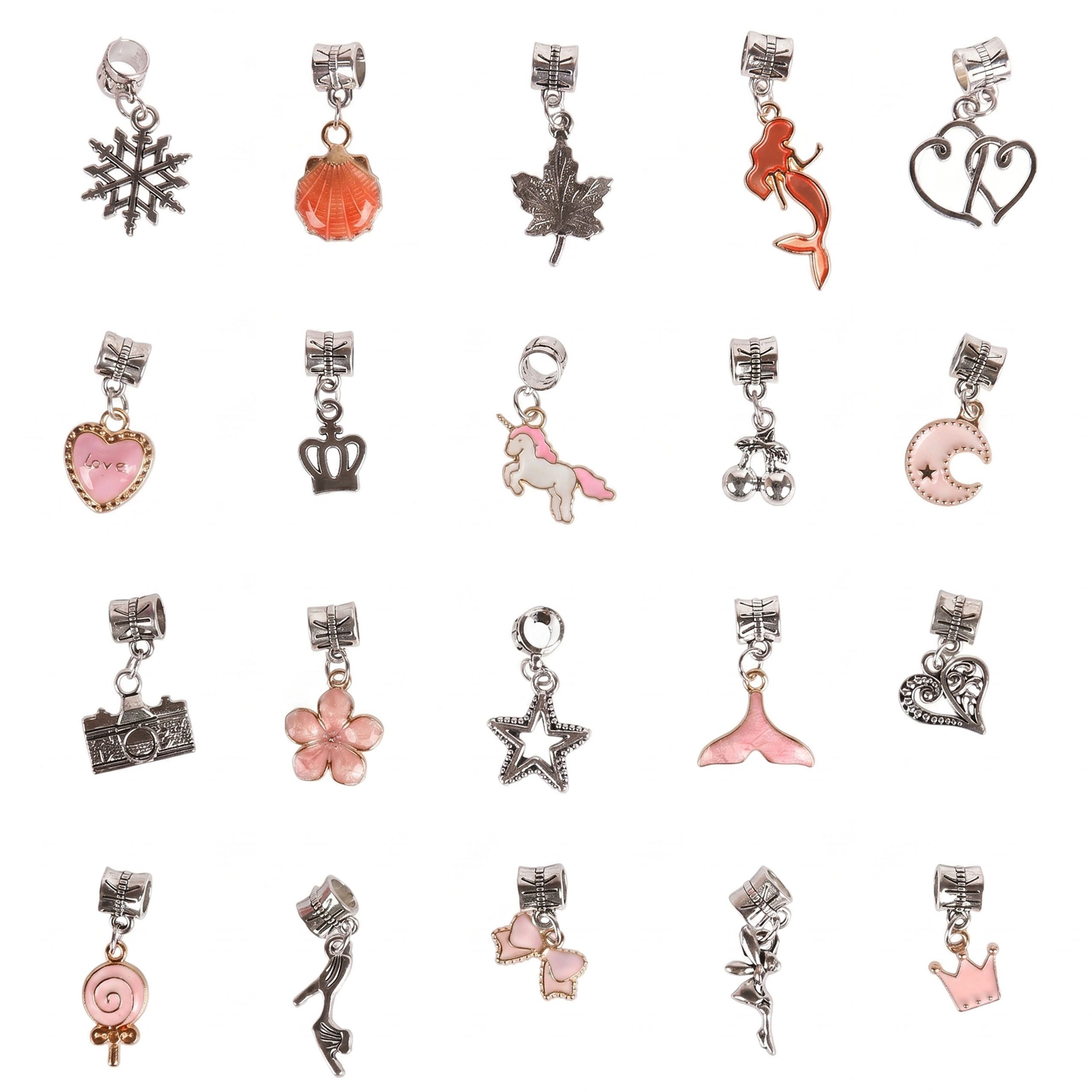 Sarcia.eu Bastel-Armband DIY Armband Bastelset, Kinderschmuck mit Charms, Geschenkset