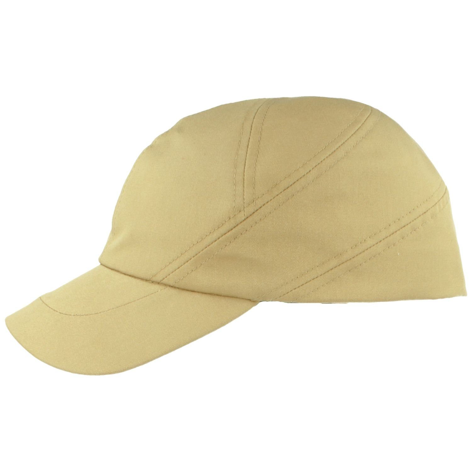 UV-Schutz Cap 702 mit khaki 50 Breiter uni Sommer-Cap Baseball