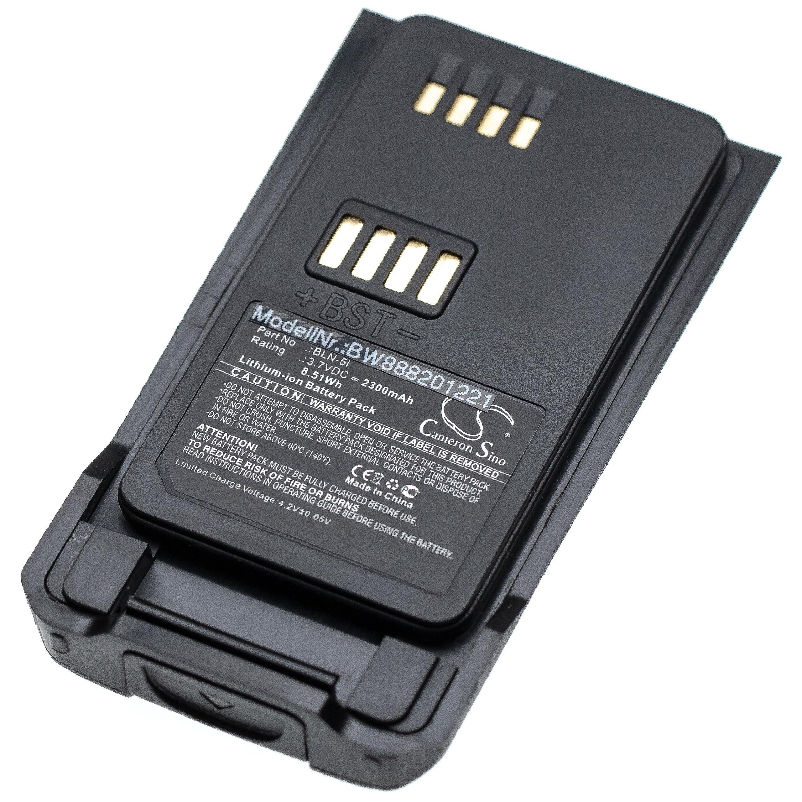 vhbw Akku passend für Nokia THR9, THR9+, THR9i Business & Industrie & Funk Funkgerät (2300mAh, 3,7V, Li-Ion) 2300 mAh