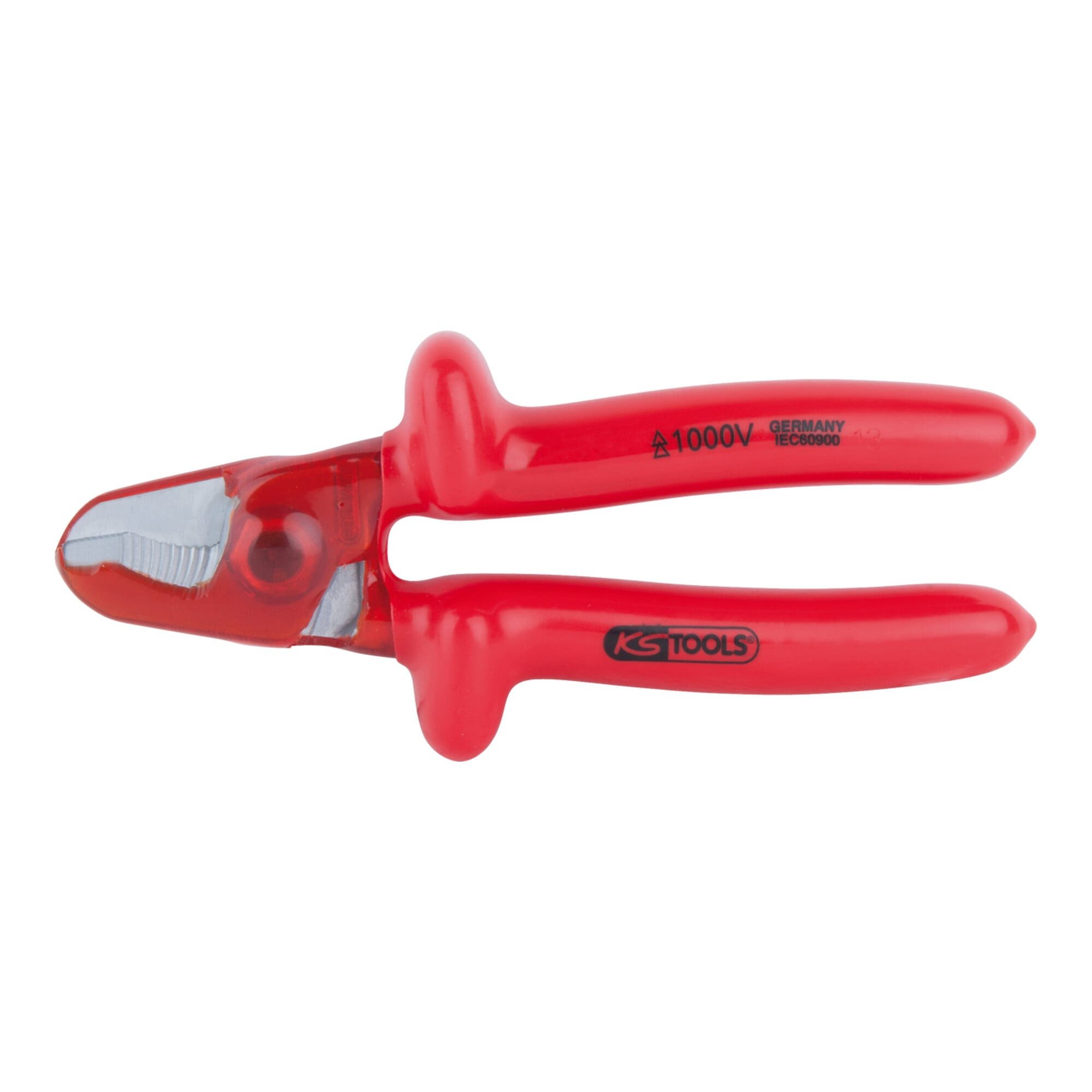 Kabelschere KS Tools CLASSIC 1000V Einhand-Kabelschneider, 165 mm Arbeitskopf besc