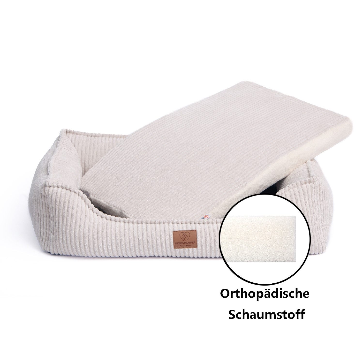 Warenhammer Hundebett Orthopädisches Premium Tierbett, flauschig weich, abn günstig online kaufen