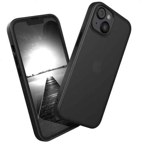 EAZY CASE Handyhülle Outdoor Case für Apple iPhone 14 / Apple iPhone 13 6,1 Zoll, Hülle Outdoor kratzfest Schutzhülle mit Kameraschutz Robust Schwarz