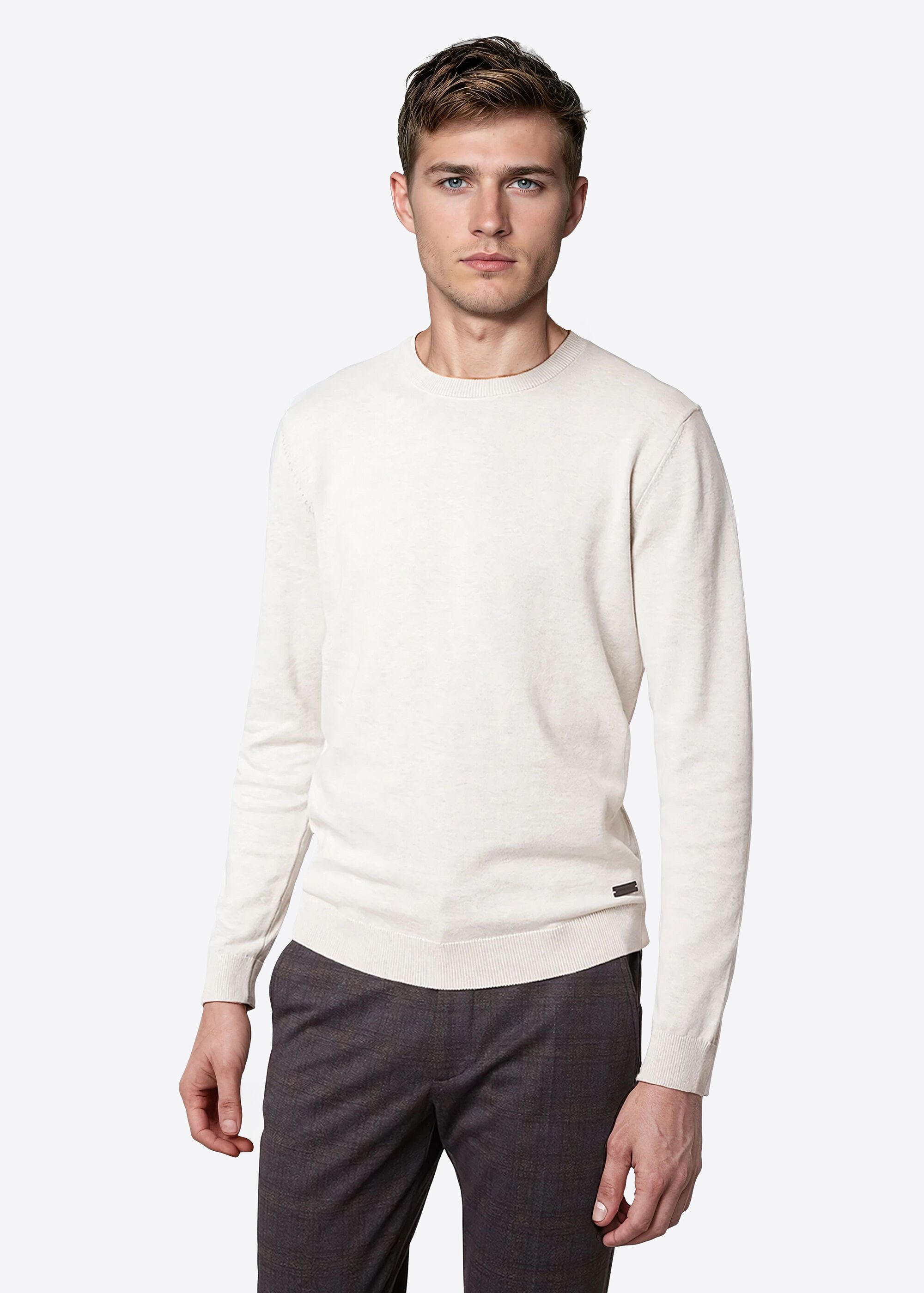 Pierre Cardin Rundhalspullover mit Rundhalsausschnitt günstig online kaufen