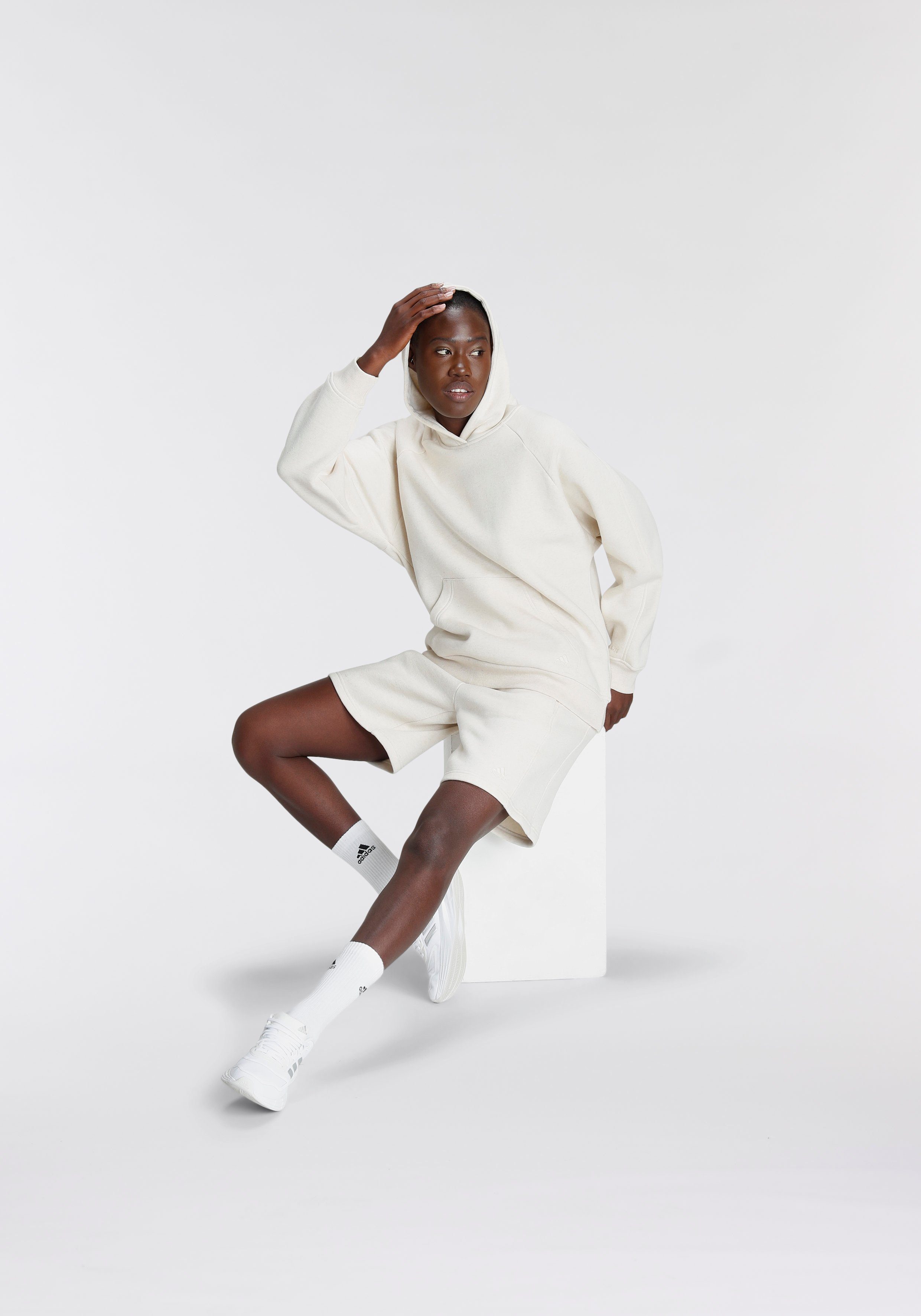 adidas Sportswear Shorts ALL Mel Tint Ecru SZN FLEECE (1-tlg)