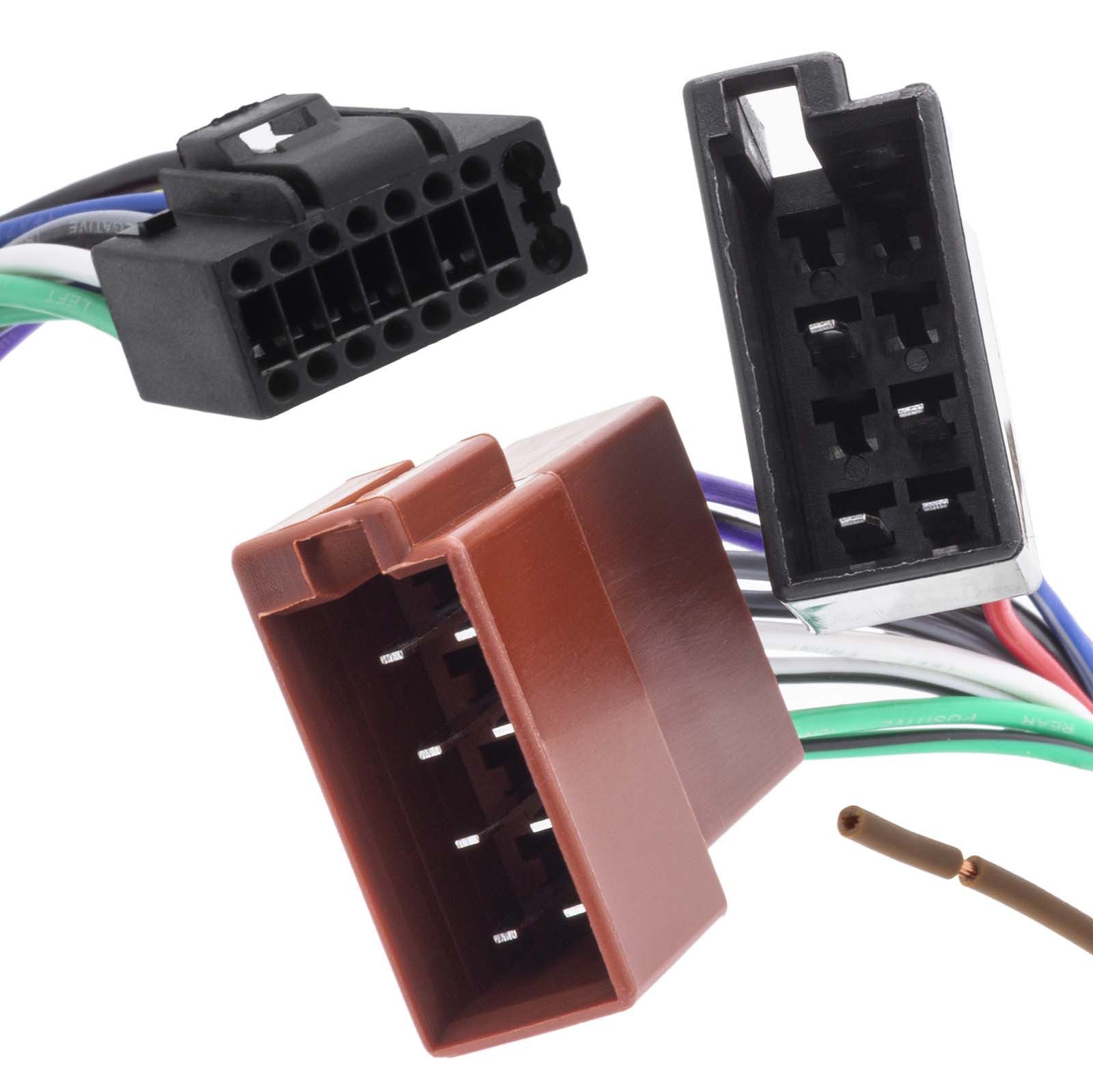 Adapter Universe Auto Radio Adapter Kabel 16 Pin Stecker auf 16 Pin ISO DIN Norm Buchse KFZ-Adapter – Bild 2 von 2