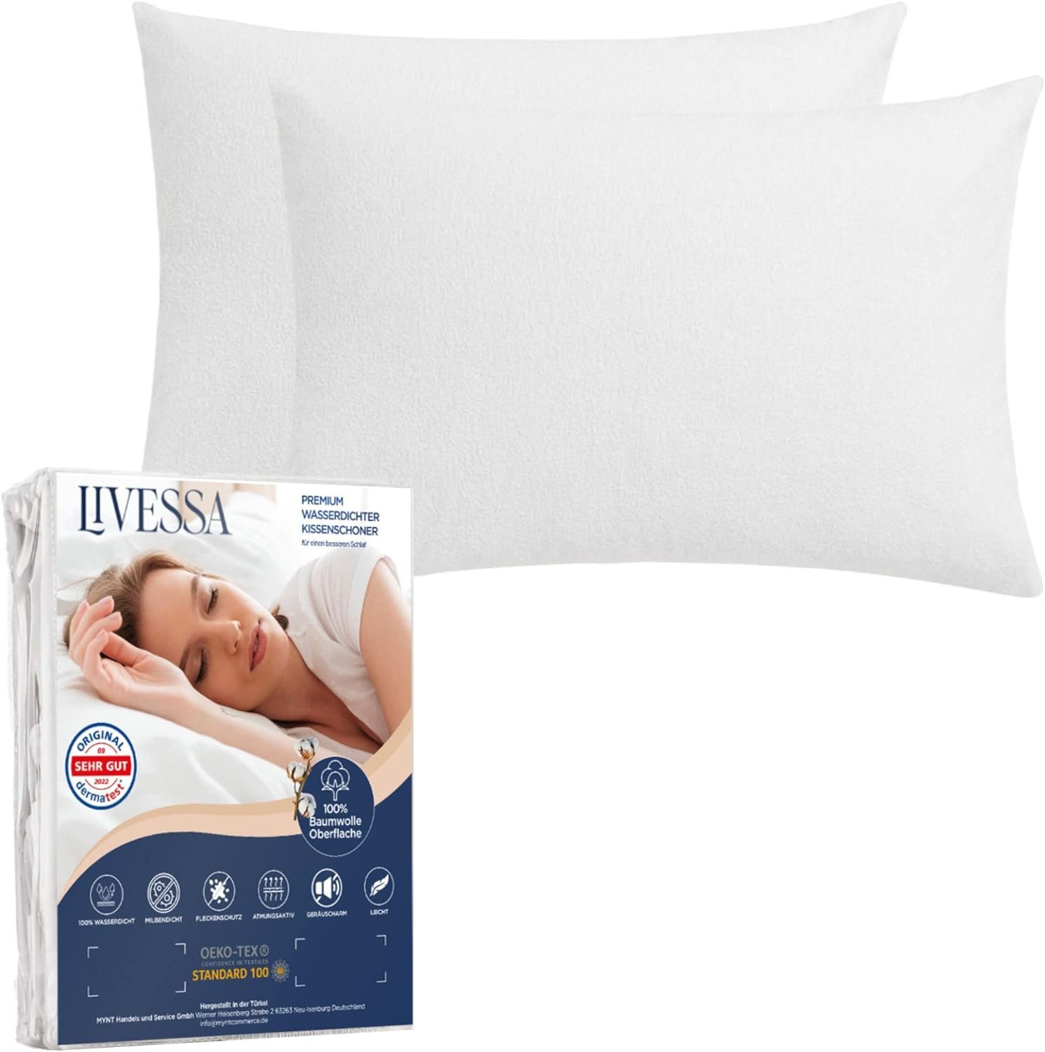 livessa Kissenbezug Kissenbezüge Wasserdichter Kopfkissenbezüge Kissenbezug günstig online kaufen