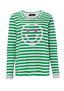 Aniston CASUAL Sweatshirt mit fröhlicher Smiley-Applikation