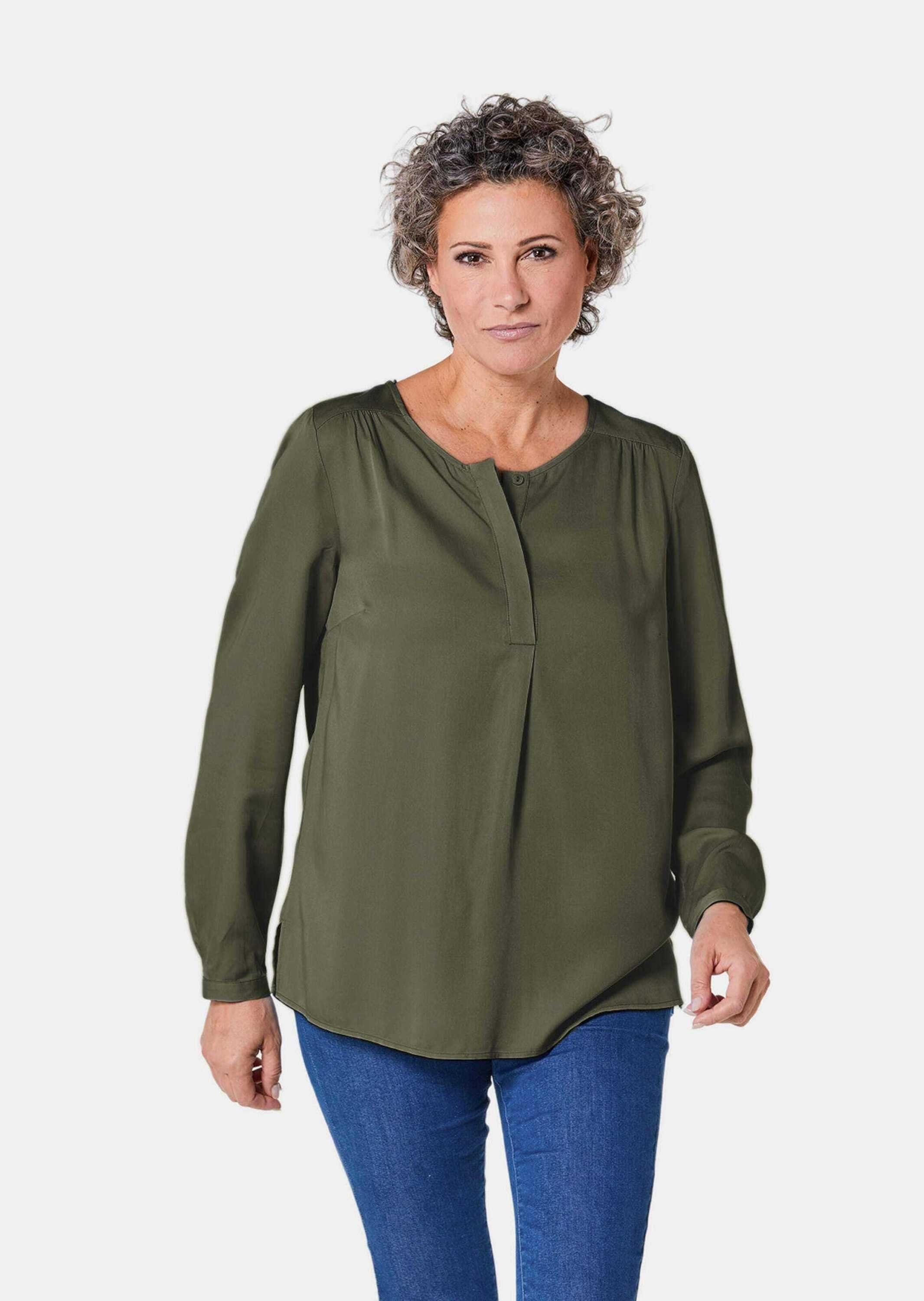 GOLDNER Schlupfbluse Figurschmeichelnde Schlupfbluse mit modischer günstig online kaufen
