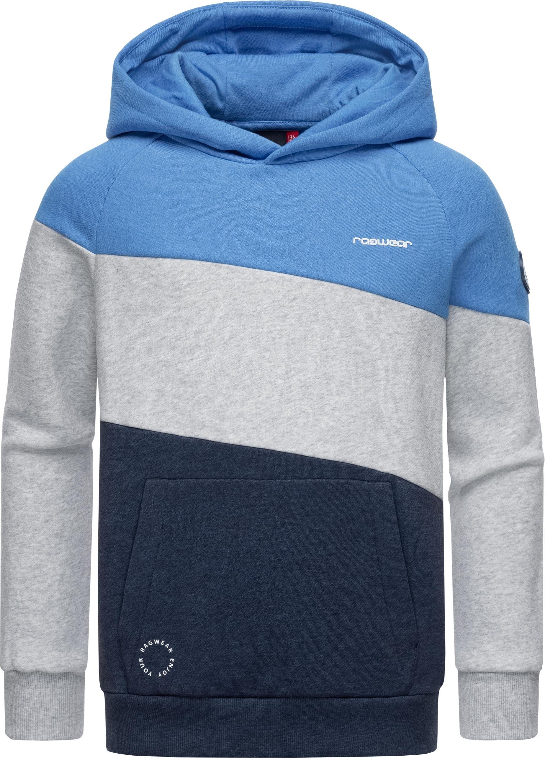 Ragwear Kapuzenpullover Vendio Kinder Jungen Kapuzensweater mit großer Kapuze blau | Hoodies