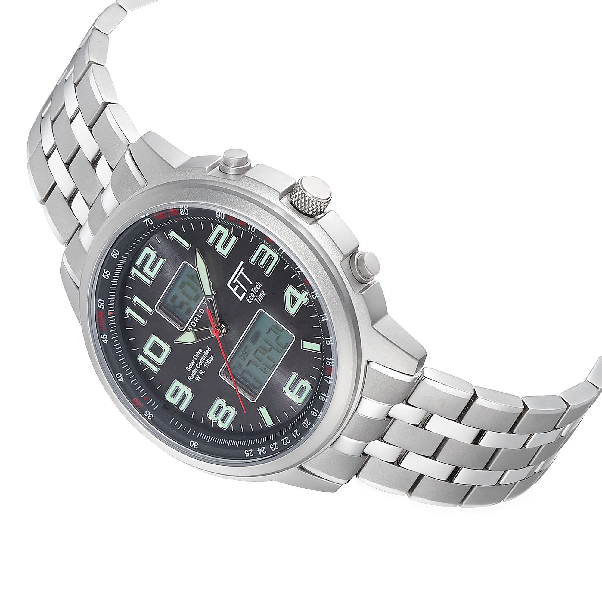 ETT Funkchronograph Hunter World Timer EGS-11302-22M, Armbanduhr, Herrenuhr günstig online kaufen