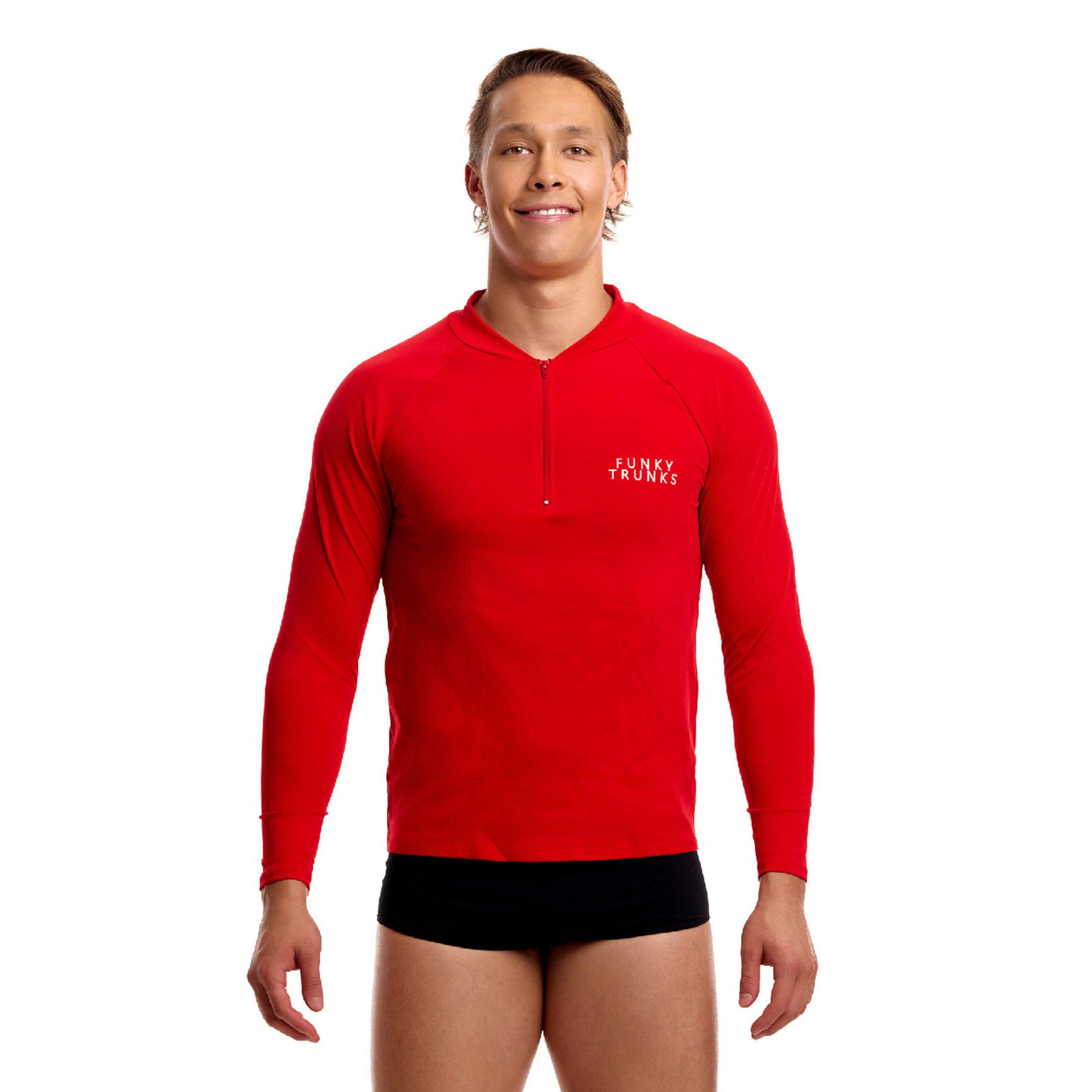 Funky Trunks Bade-Shirt Funky Trunks Herren UV Langarmshirt Long Sleeve Rash Vest FTS091M