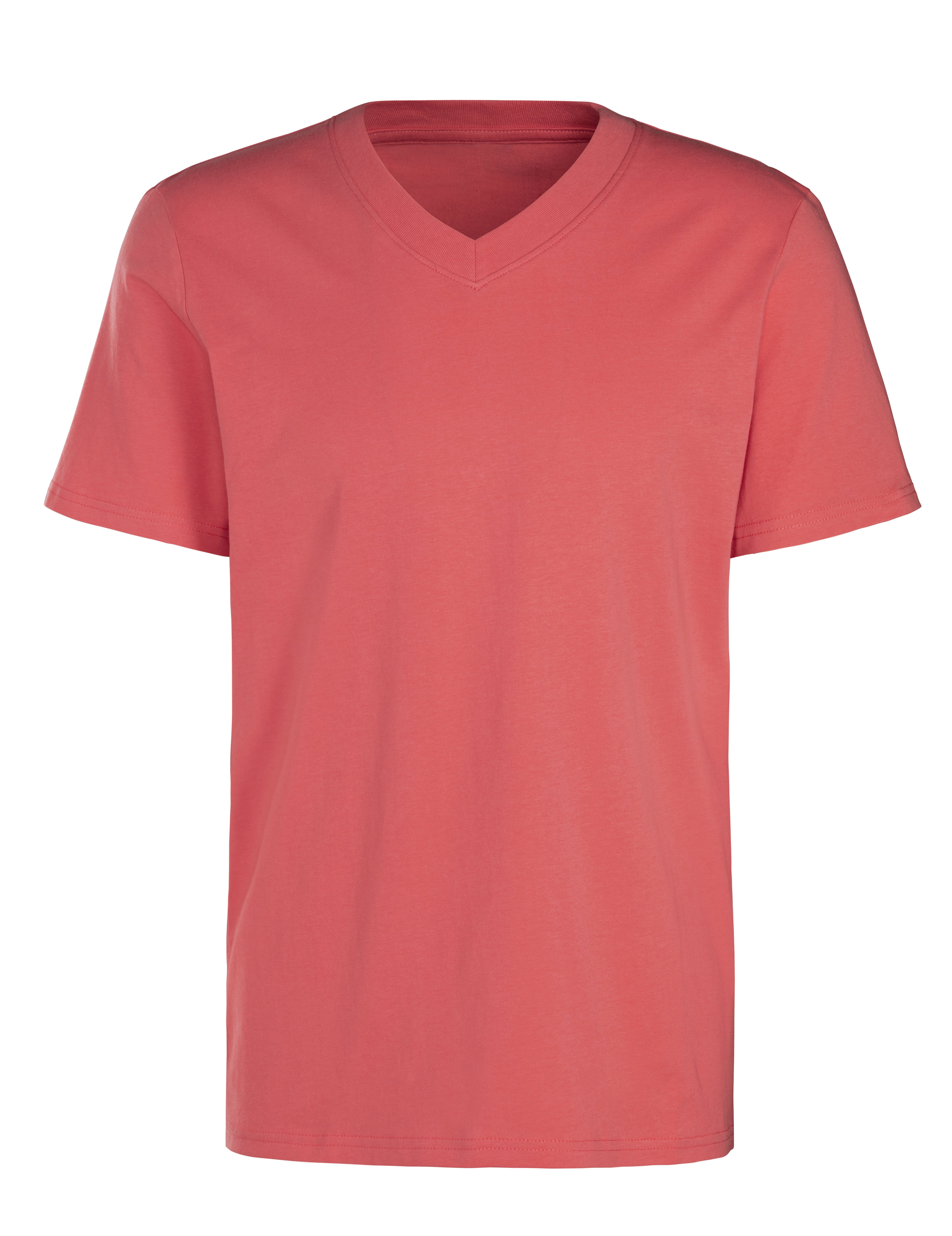 KangaROOS T-Shirt Regular Fit, (2er-Pack) Freizeitshirt mit Kurzarm, V-Ausschnitt aus reine Baumwolle