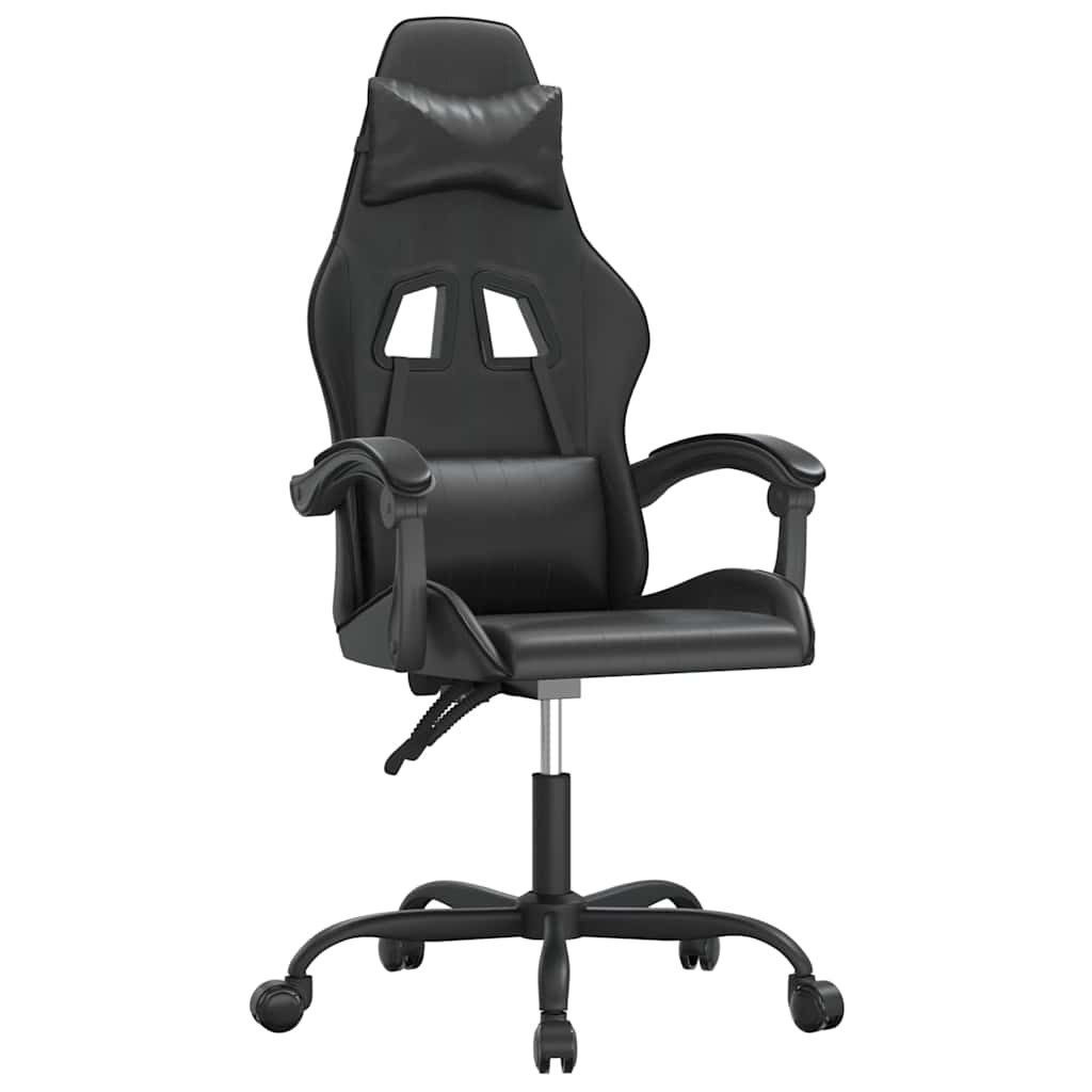 vidaXL Gaming-Stuhl Gaming-Stuhl Schwarz Kunstleder (1 St)