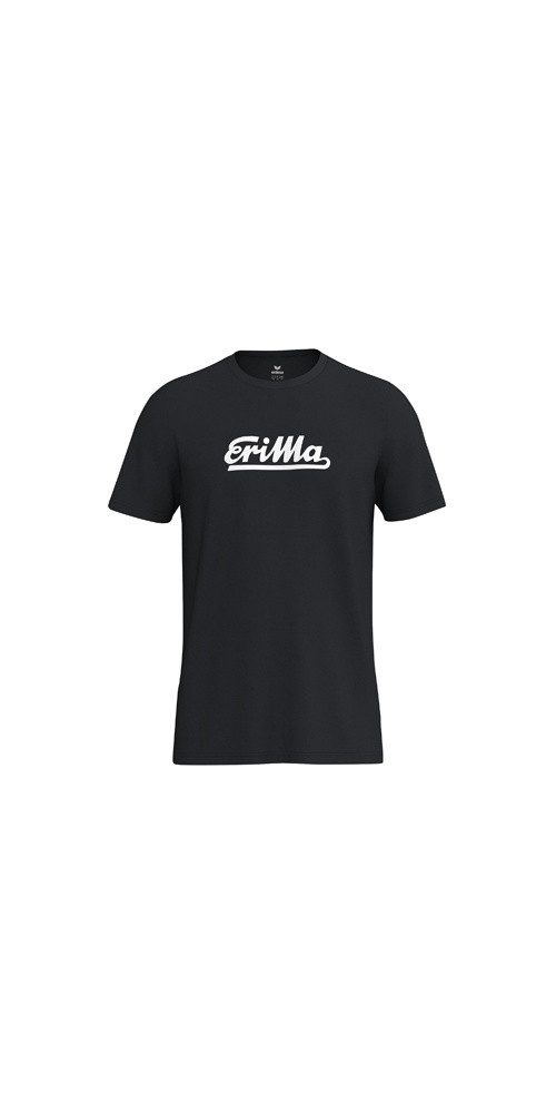 Erima T-Shirt Retro 2.0 (100% Baumwolle) schwarz Herren