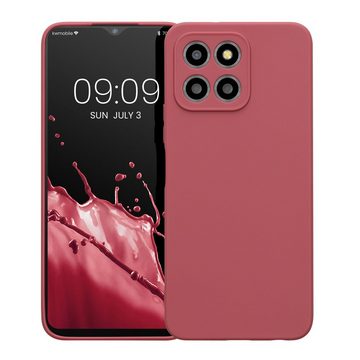 kwmobile Handyhülle Hülle für Honor X8 5G / X6 / 70 Lite 5G, Backcover Silikon - Soft Handyhülle - Handy Case in Dark Rose