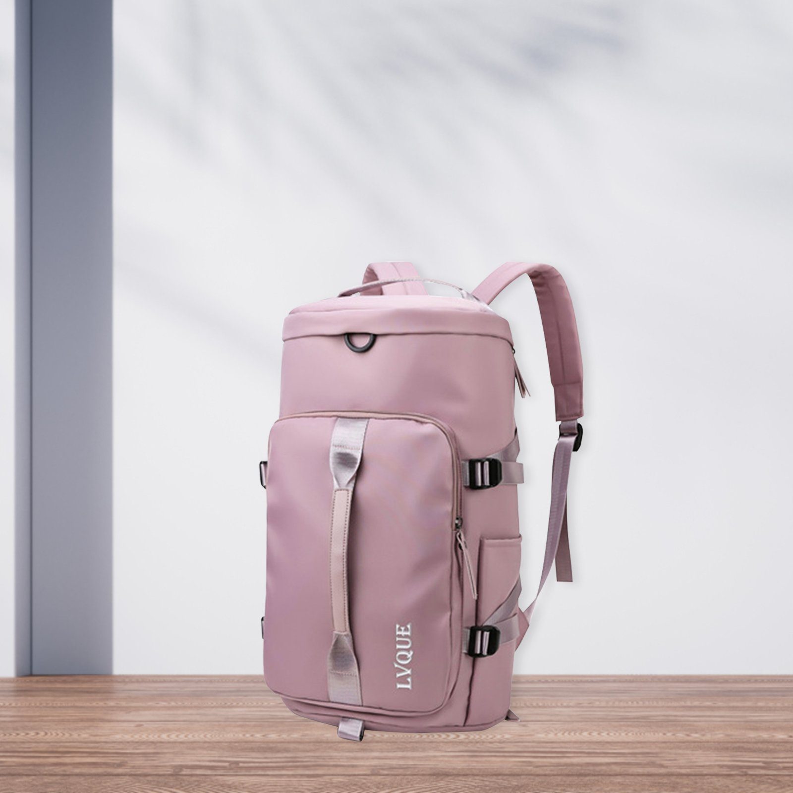 Rucksack Reisetasche für Sporttasche Schulrucksack, Tasche Laptop Schwimmen Schuhfach mit Handgepäck, Fitnessstudio Yoga Reisen Rosa (Notebook Rucksack OKWISH Sport Nasstasche), Uni Freizeitrucksack Fitness Rucksäcke, Weekender Reiserucksack Schule Reisen Schultasche, Gym und Sportrucksack