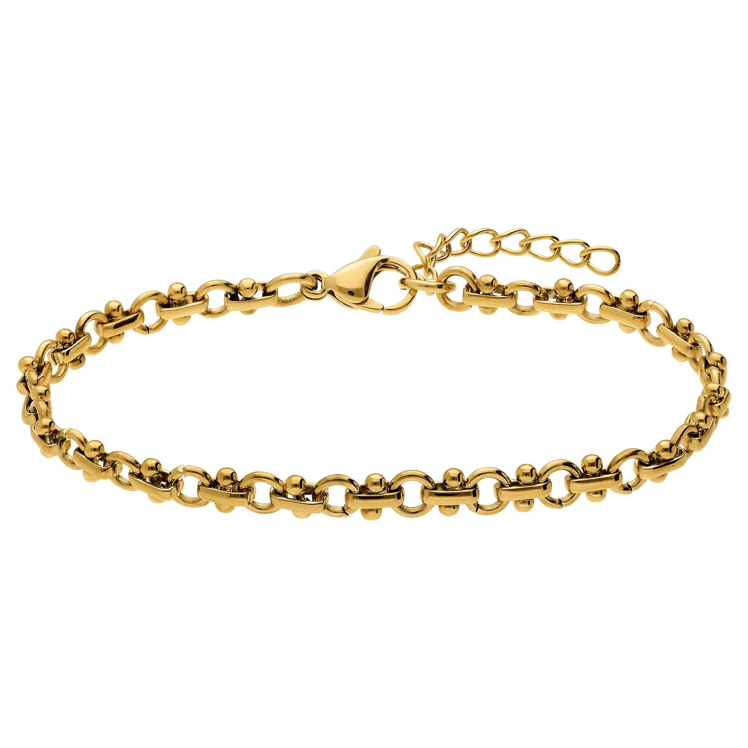 LUCARDI Gliederarmband Armband - Stahl - Gold - Damen
