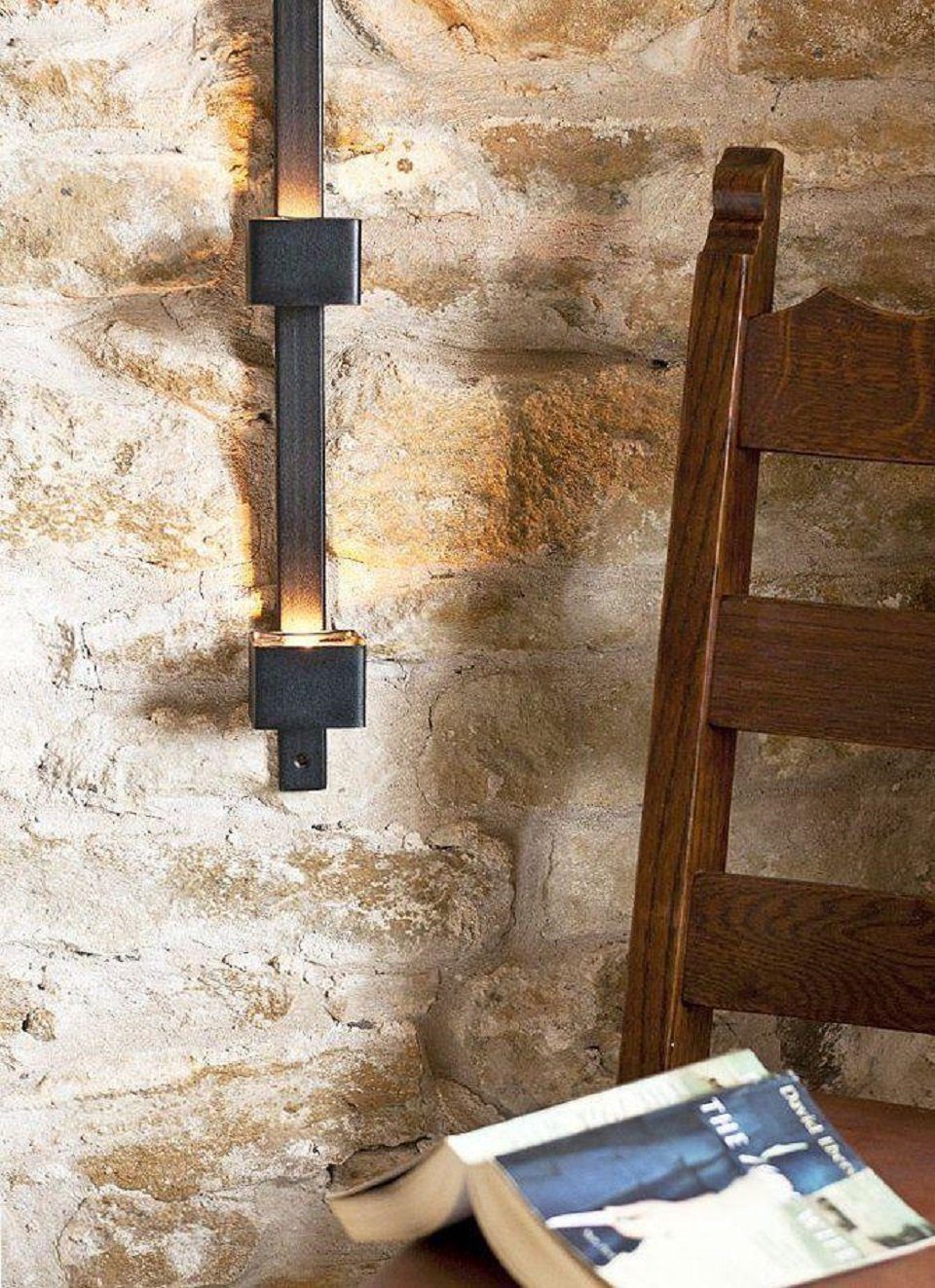 DanDiBo Teelichthalter Wandteelichthalter Metall Schwarz Wand Four Wandkerzenhalter, 92 cm Kerzenhalter – Bild 4 von 5