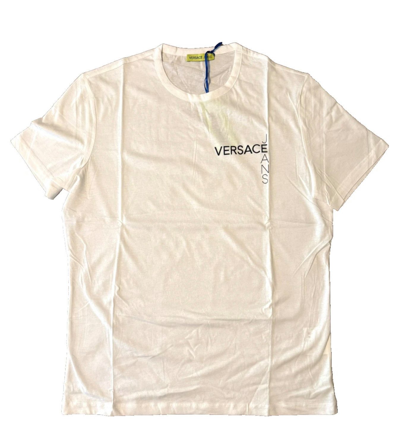 Versace Jeans Couture Print-Shirt T-Shirt Logo-Print Doppelte Nähte am Saum günstig online kaufen