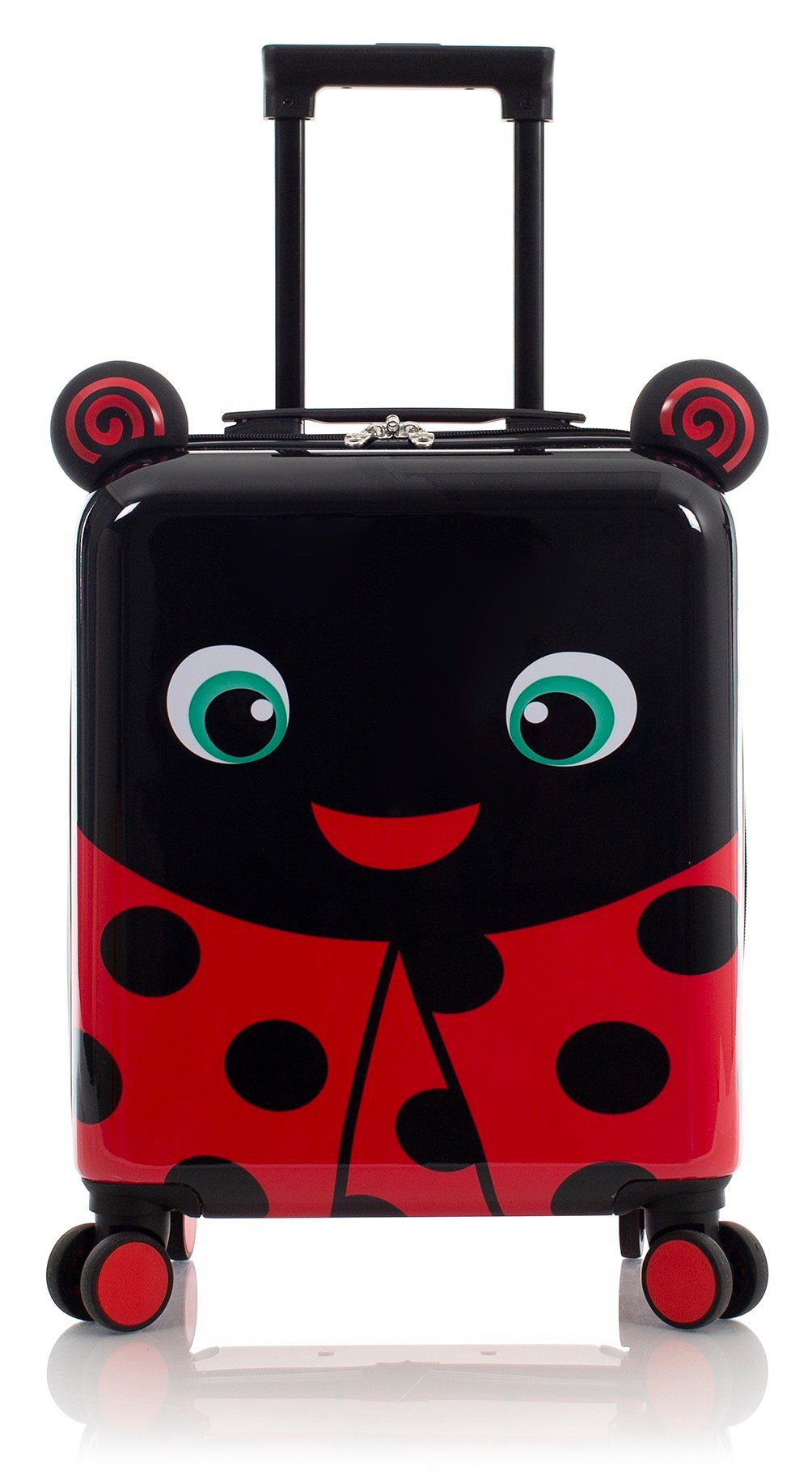 Heys Kofferset Super Tots, 46 cm, Marienkäfer, 2 Rollen, (Set, 2 tlg., Kinderkoffer und Rucksack), Heys Kindertrolley Kinder Reisegepäck