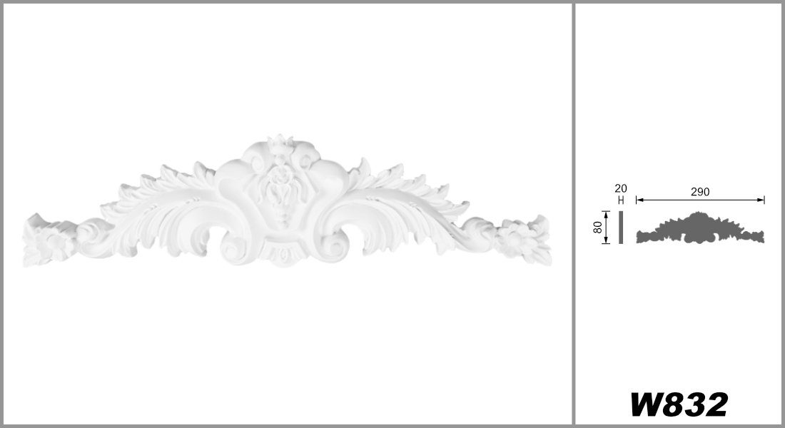 Grand Decor Wanddekoobjekt W832 (Ornament aus günstig online kaufen