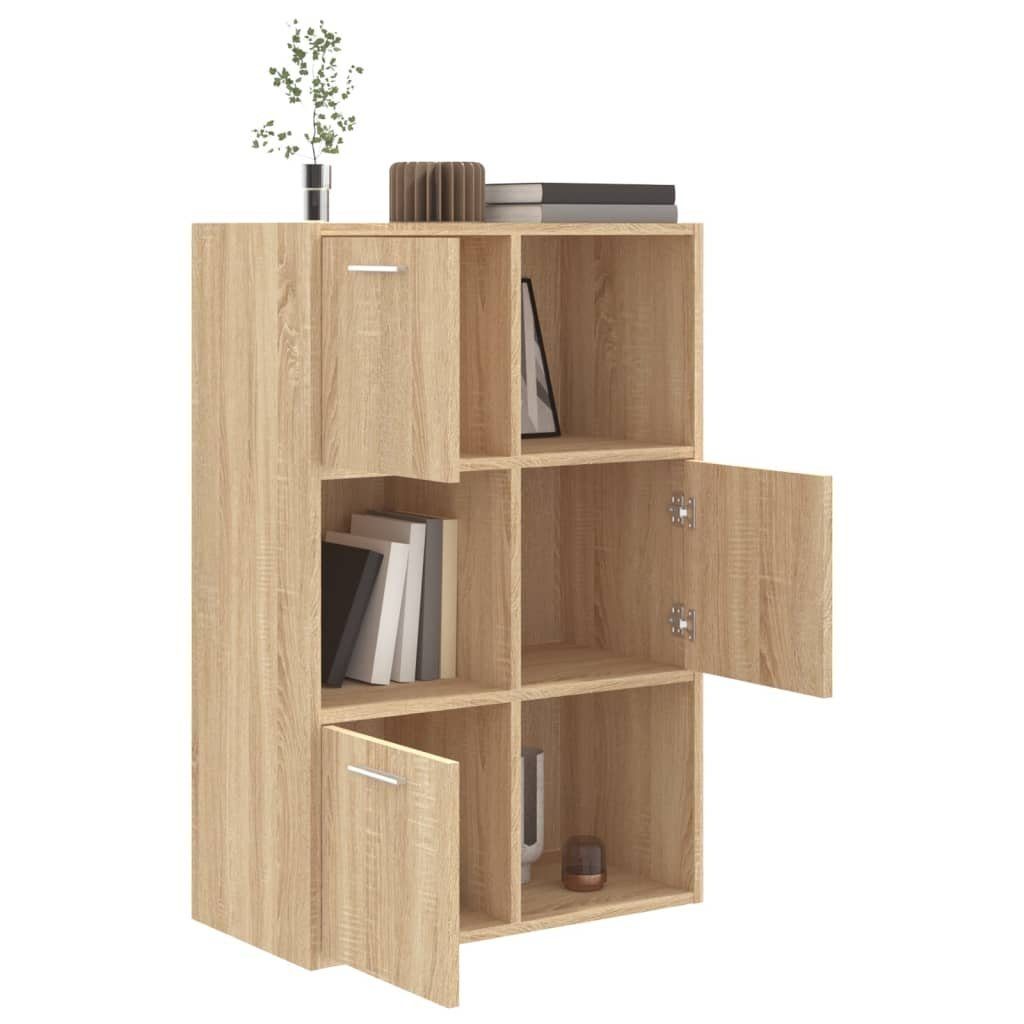 60x29,5x90 cm Holzwerkstoff furnicato Bücherregal Sonoma-Eiche Lagerschrank