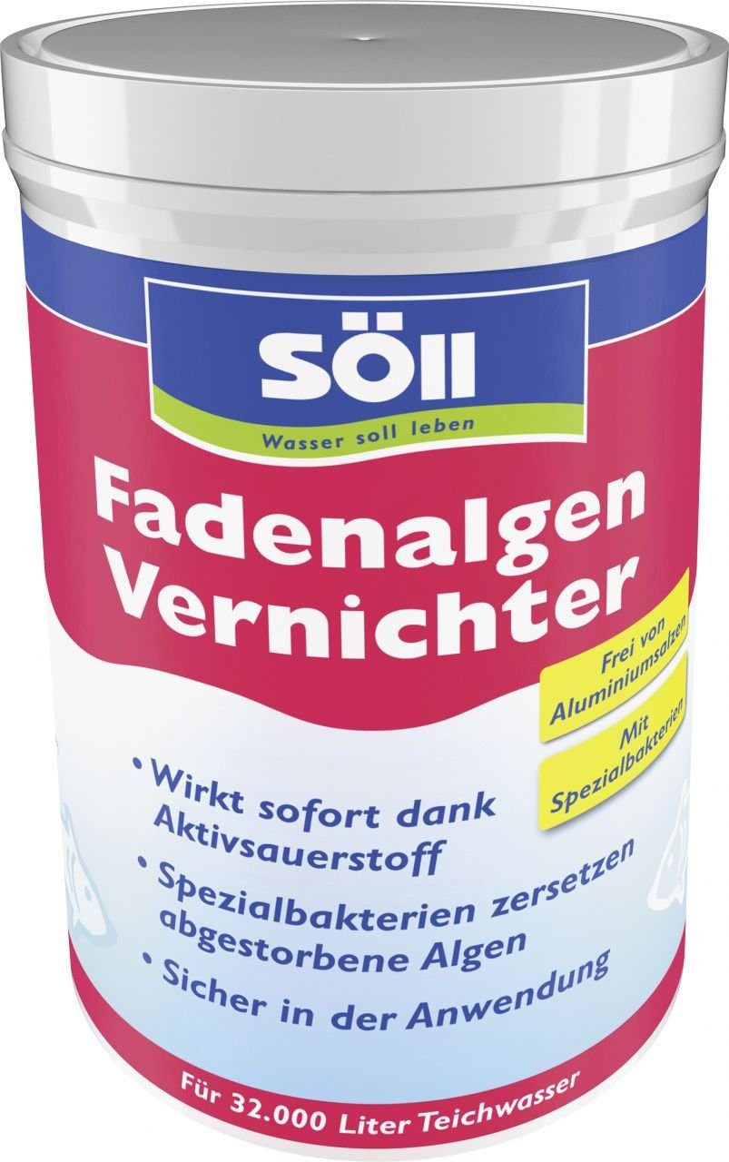 SÖLL Algenbekämpfung Söll Algenentferner 1 Kg Fadenalgen Vernichter für