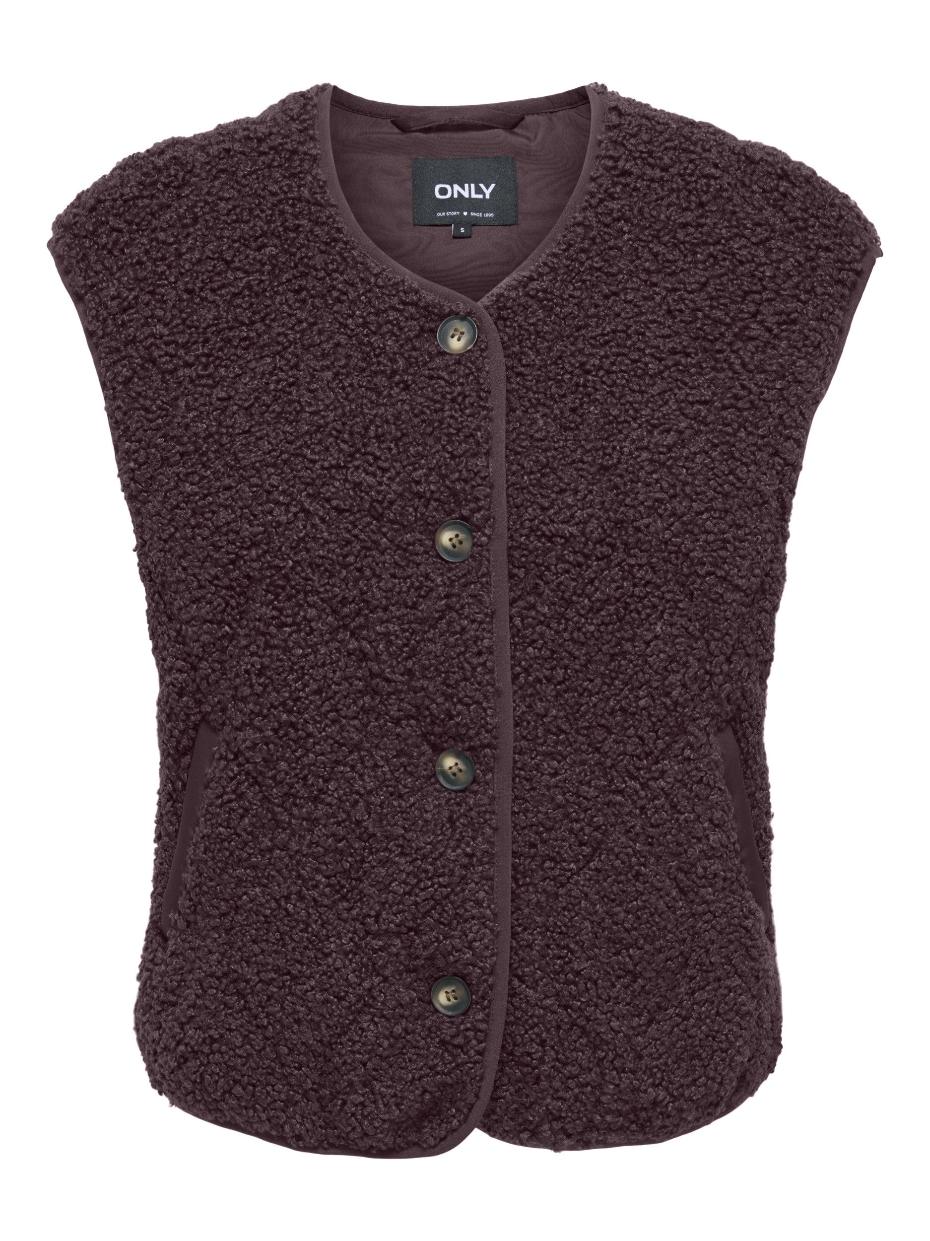 ONLY Outdoorjacke ONLINES TEDDY WAISTCOAT CC OTW, Fudge