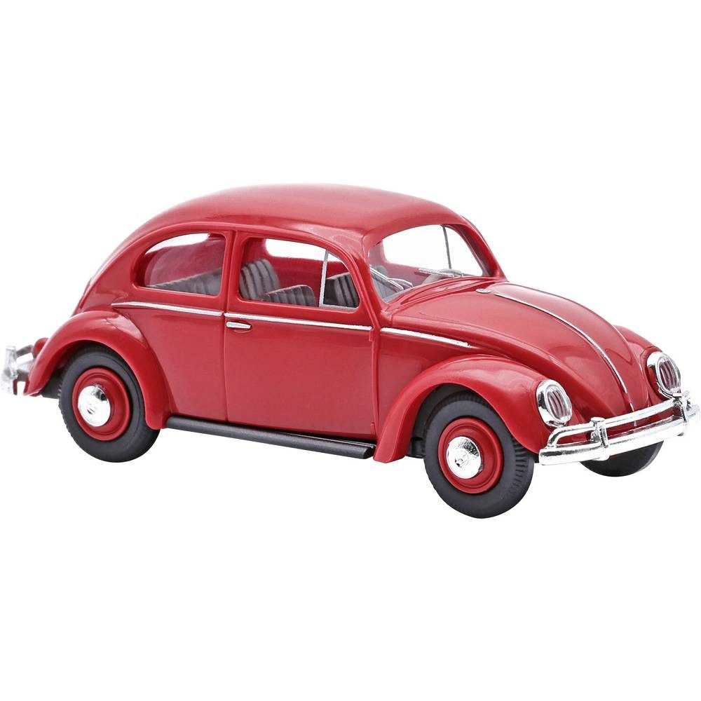 Busch Modelleisenbahn-Straße 52955 H0 PKW Modell Volkswagen (VW) Käfer mit Ovalfenster, Rot